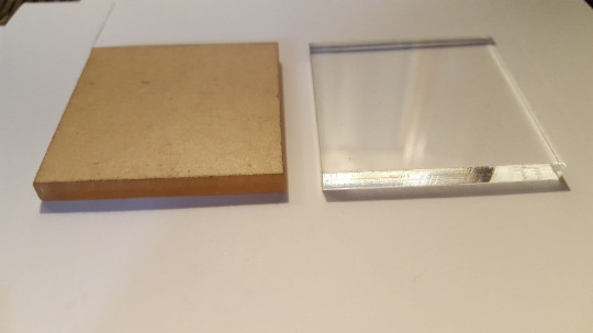 Clear Acrylic Square Bases Stands Mineral Collectible Mount Display 1/2″ Thick