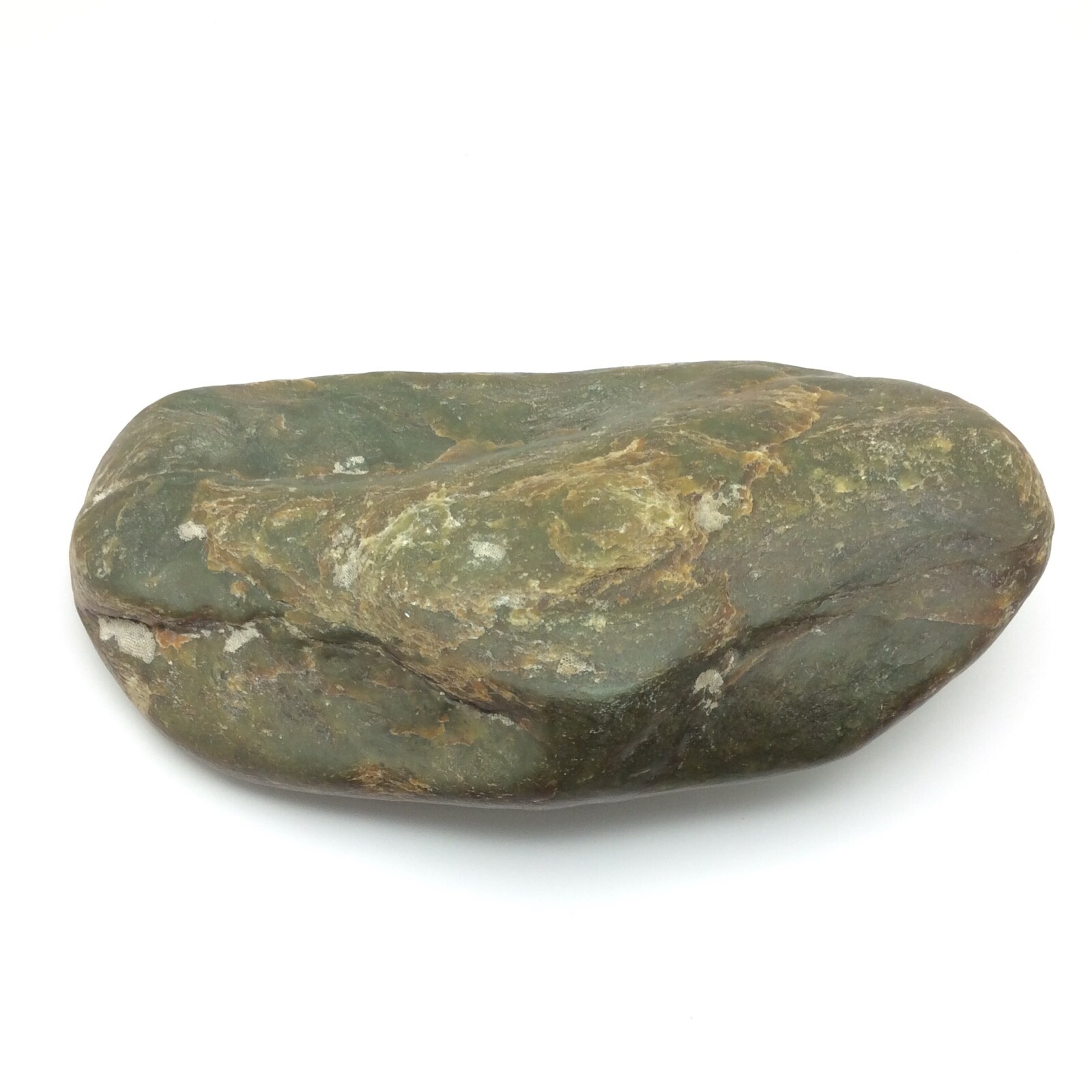 Big Sur Jade Vulcan Iron Stain Ocean Polish Nephrite Display Stone Monterey #20