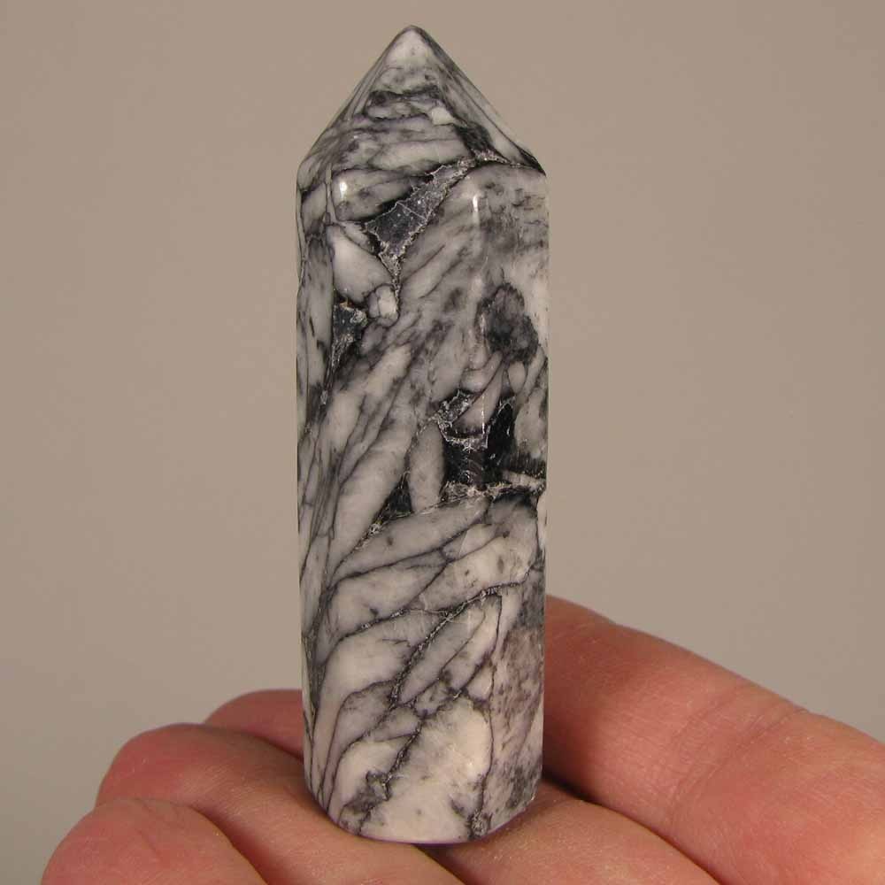 2.7″ PINOLITE Pinolith Tower Polished Gemstone Point Obelisk – Austria