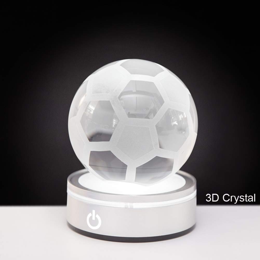 LED Light Base Lighted Display Stand for Crystal Ball Glass Art Tumbler RGB