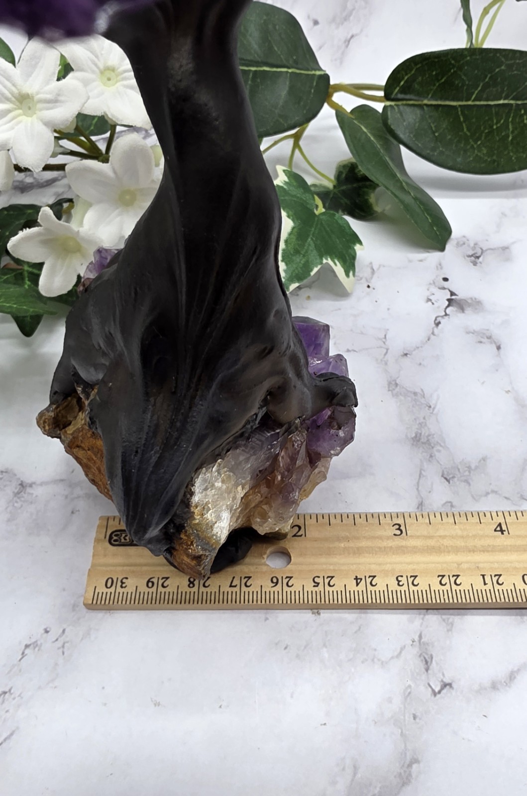Amethyst Cluster Geode Sculpture Natural Amethyst Bonsai Money Tree Handcrafted