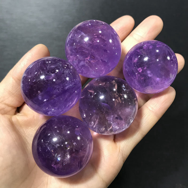 Natural Quartz Crystal Healing Gem Sphere Ball Energy Stone Reiki Decor W/ Stand