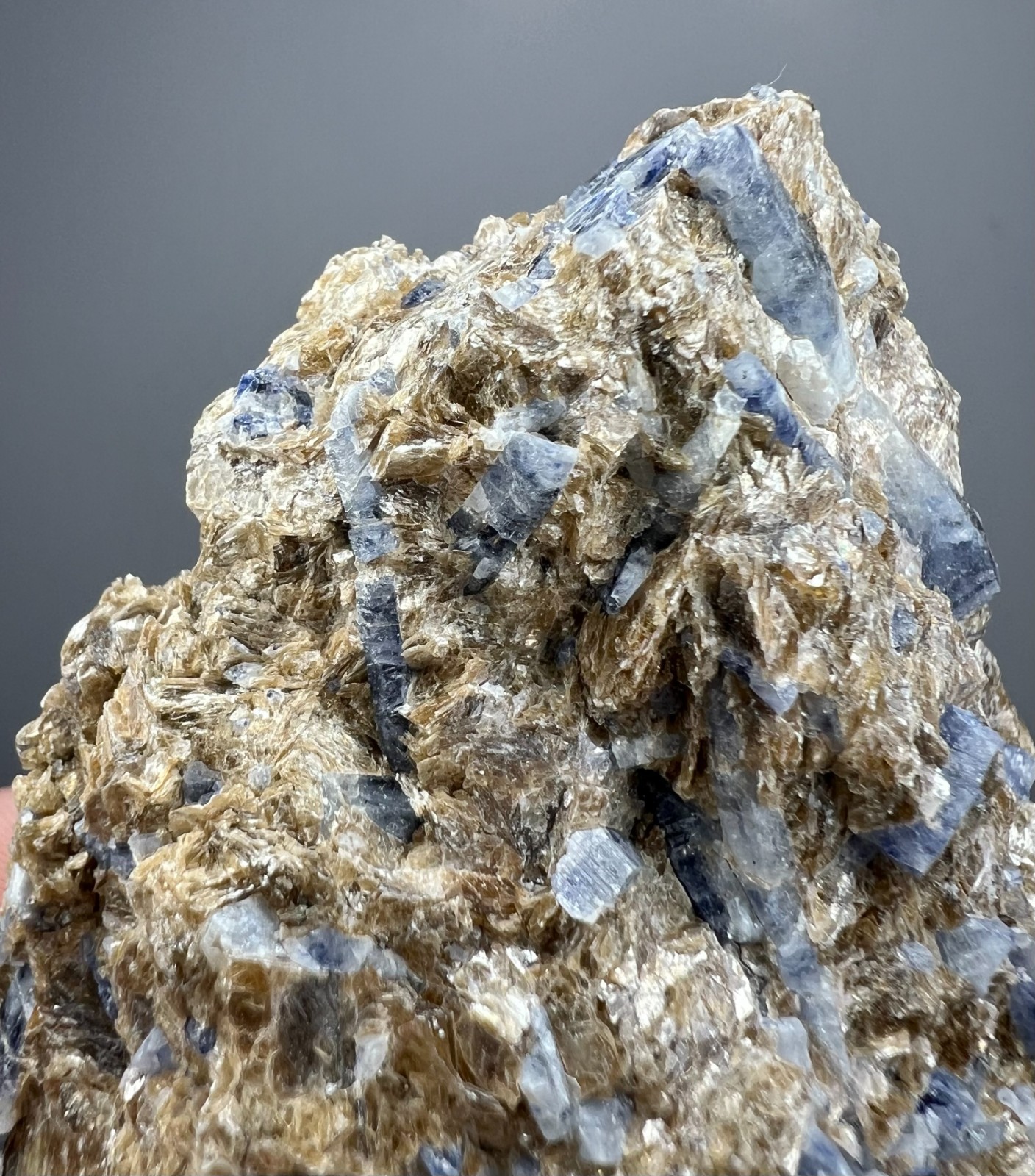 217 GM Sapphire Crystals On Mica Matrix – Badakhshan AFG – Combine Shipments