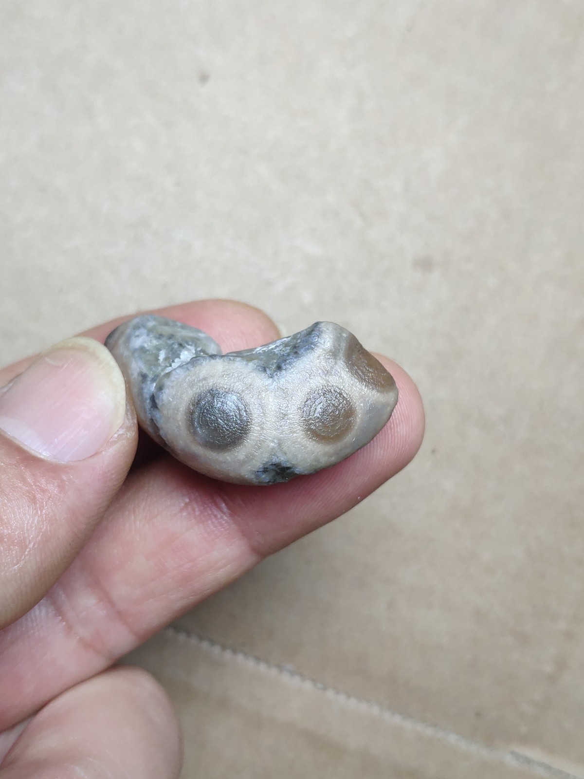 36mm Natural Gobi Agate eye agate stone collection Landscape stone