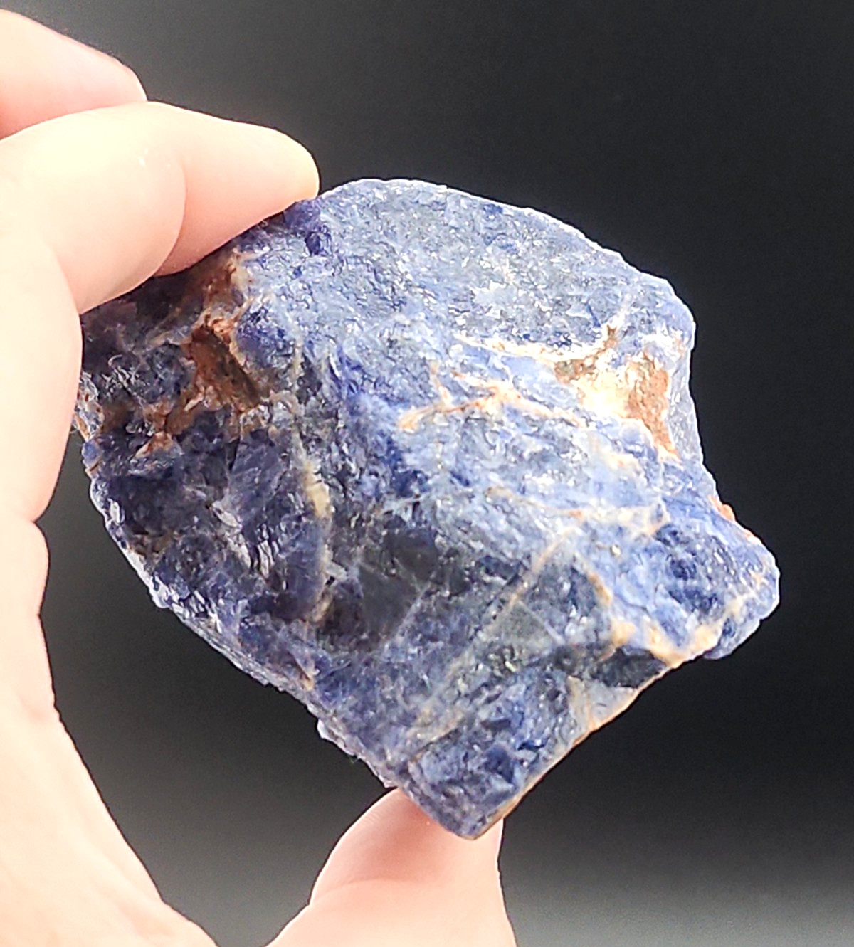 242g Raw Rough Sodalite Blue Stone Rock Crystal Mineral Specimen US Seller!!!