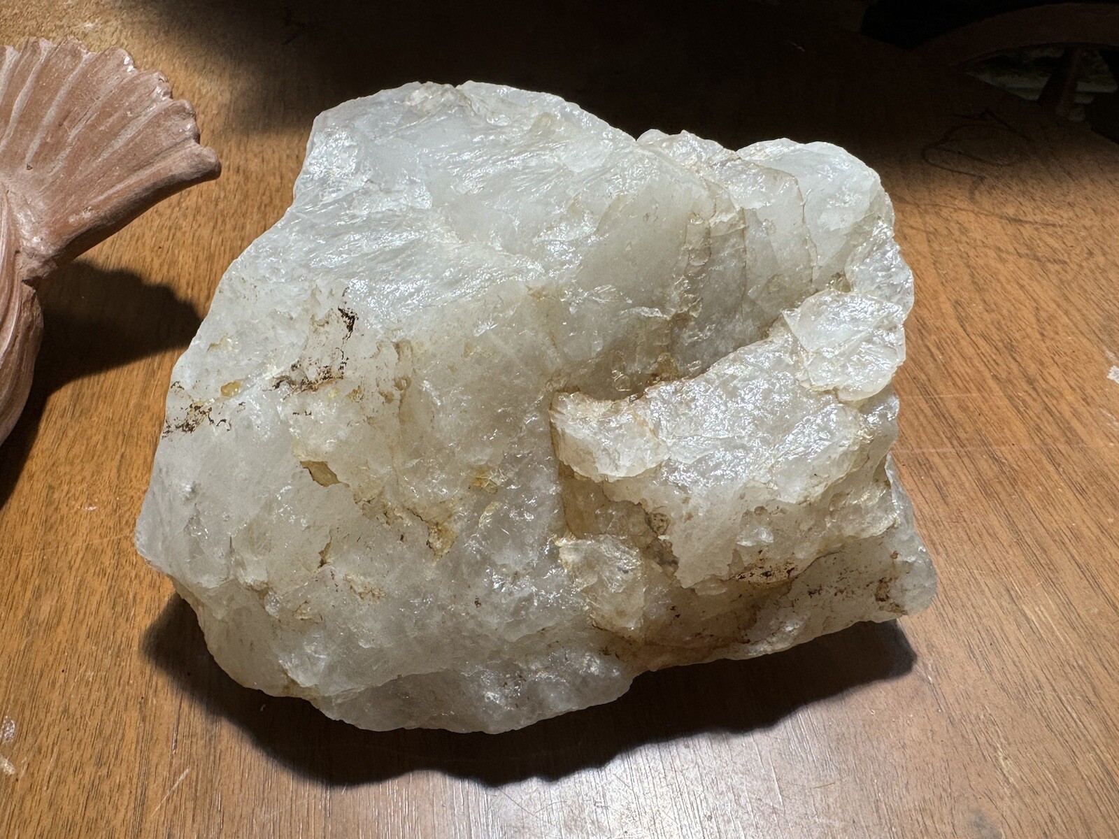 6.6lb Clear Smoky Quartz Crystal Cluster Rainbow Luminescent Rough Specimen