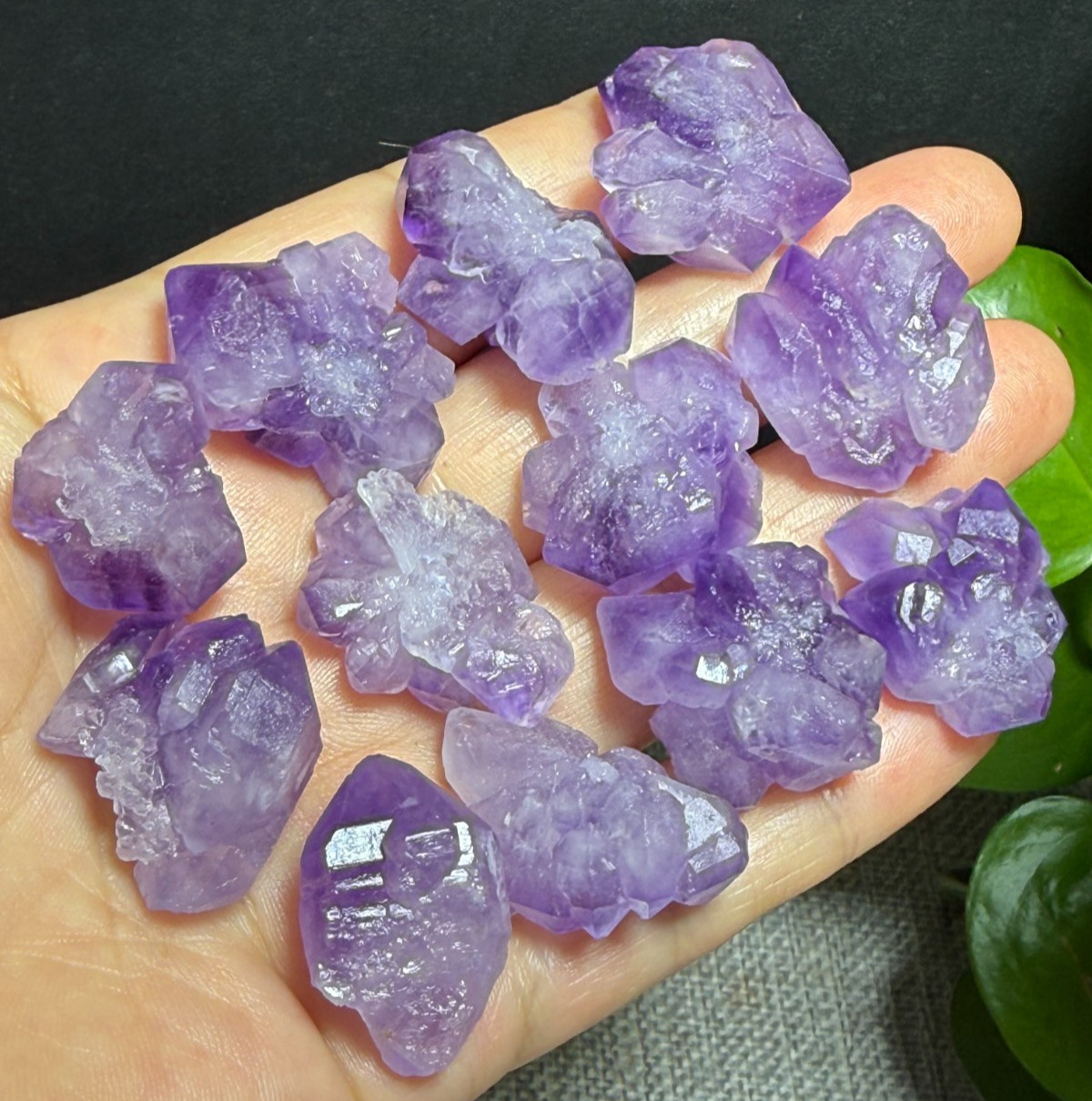 100g Natural Purple Crystal Quartz Amethyst Clusters Small particles AAA
