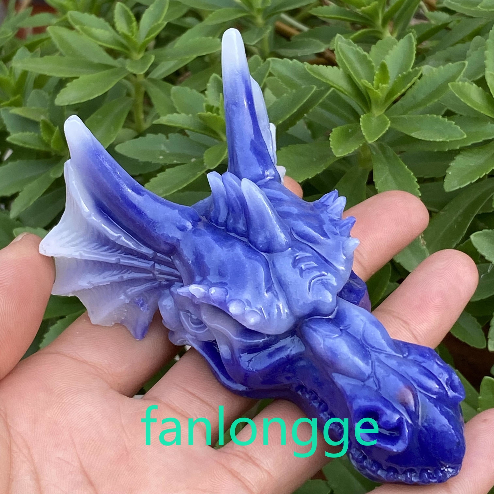 3.5″ Luminous Stone Pink Dragon skull Carved Quartz Crystal Gift Healing 1pc