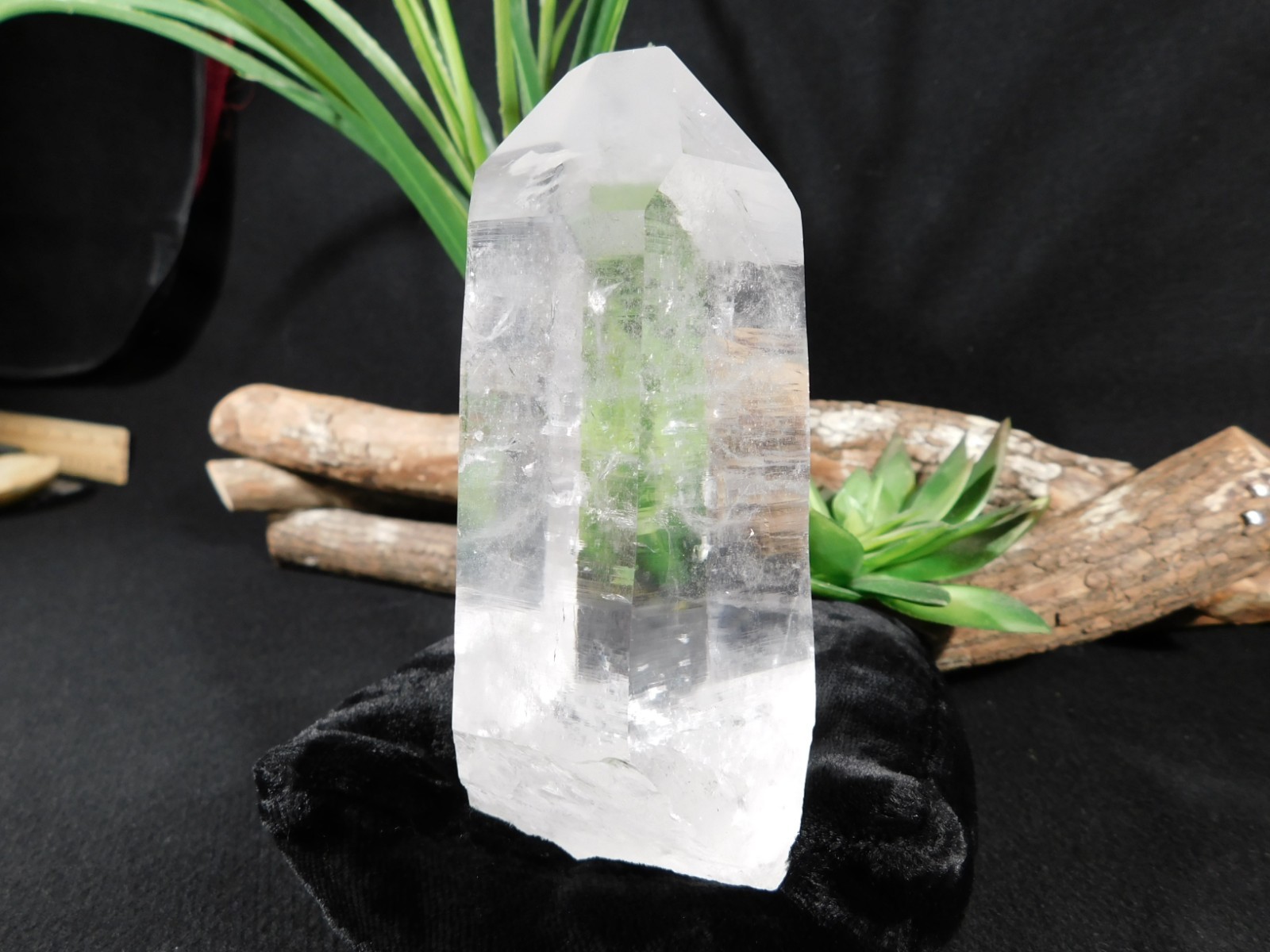 LARGER! SUPER Translucent LEMURIAN Quartz Crystal From Brazil 417gr