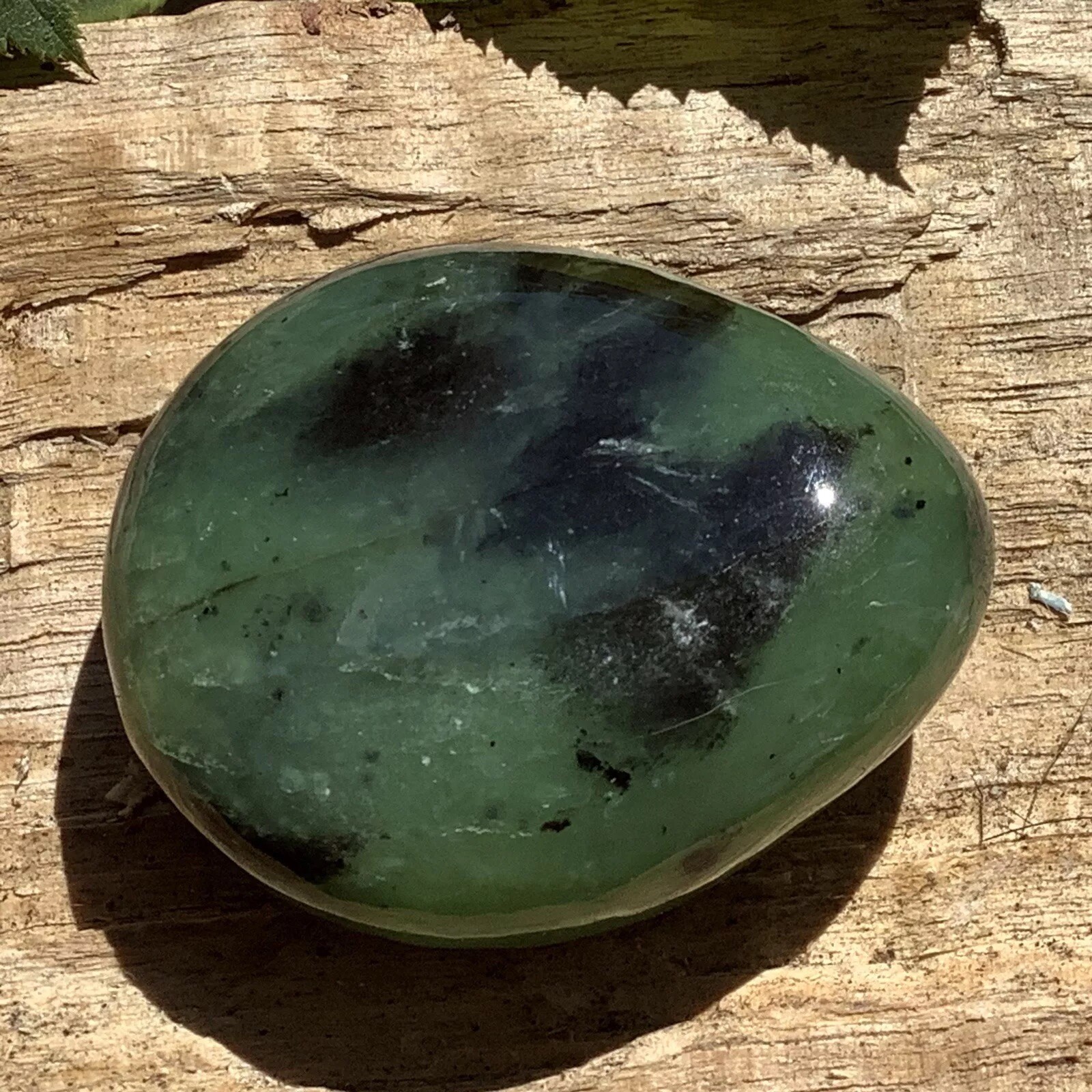 Siberian Jade Pebble Green Nephrite Jade Stone Polish Sayan Mountain Siberia #8
