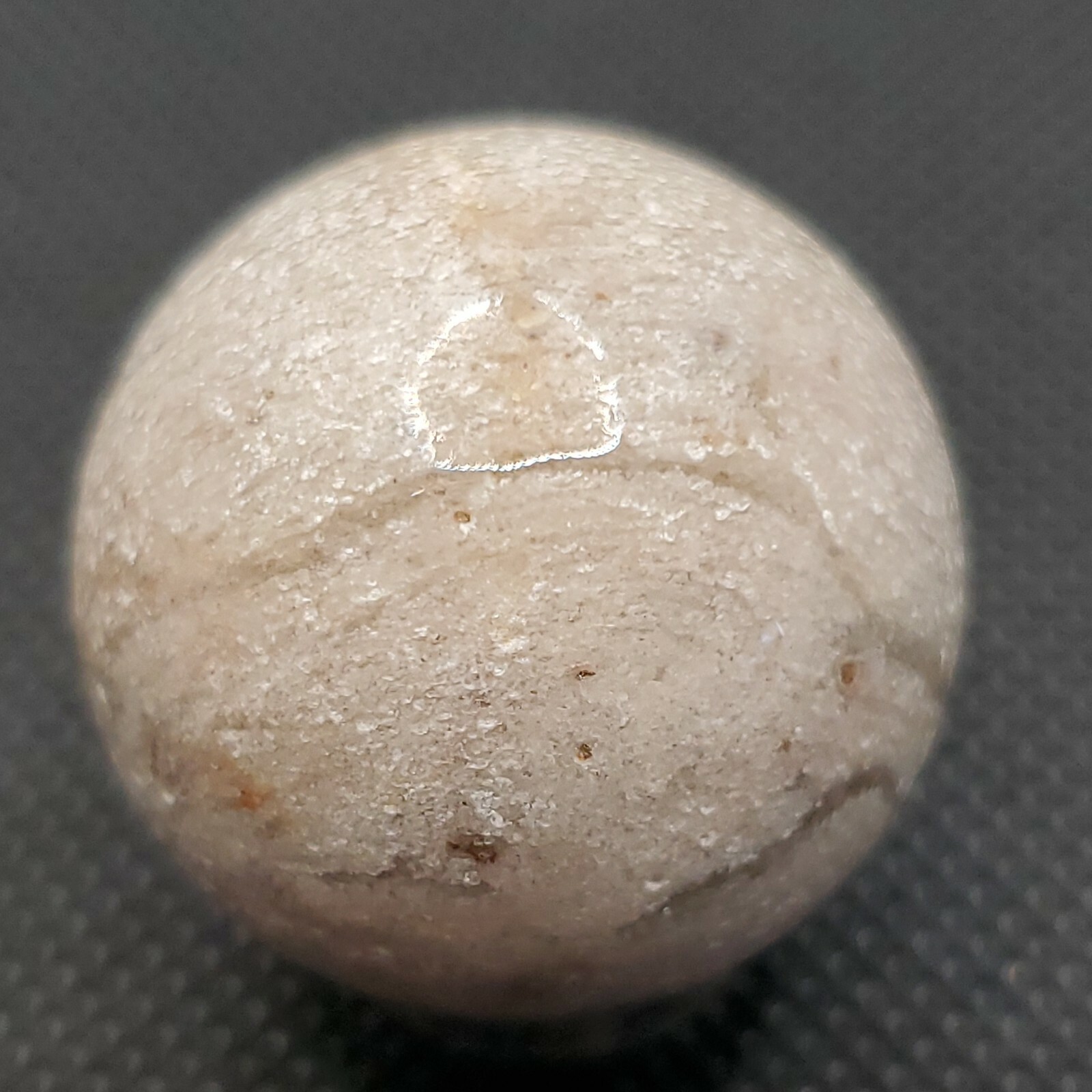 Amphibole Thousand Multi Layer Quartz Sphere Ball Orb Marble 27.2mm, 34g