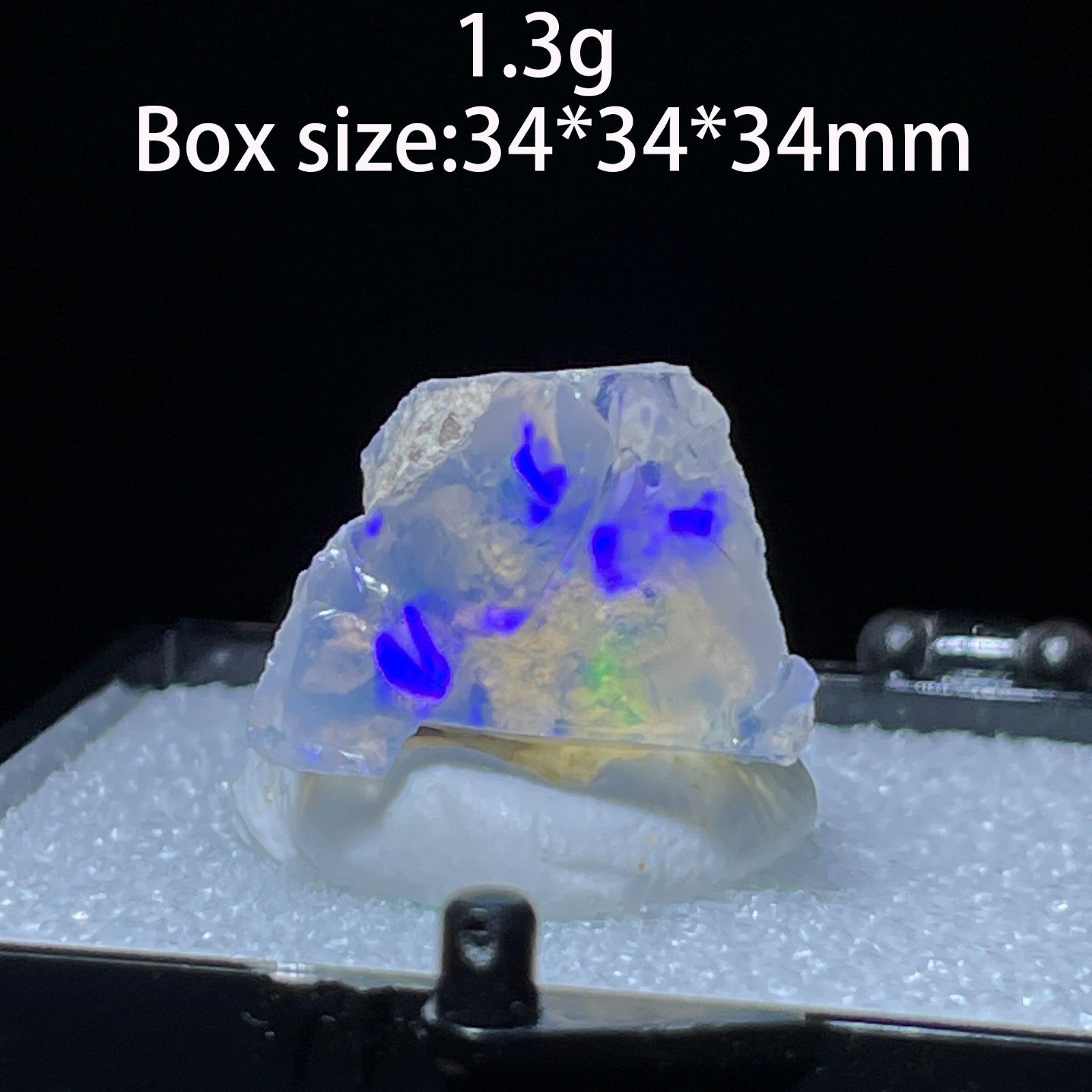 Natural Colorful Ethiopia Opal (No water) Gem Mineral Specimen (Need lighting)