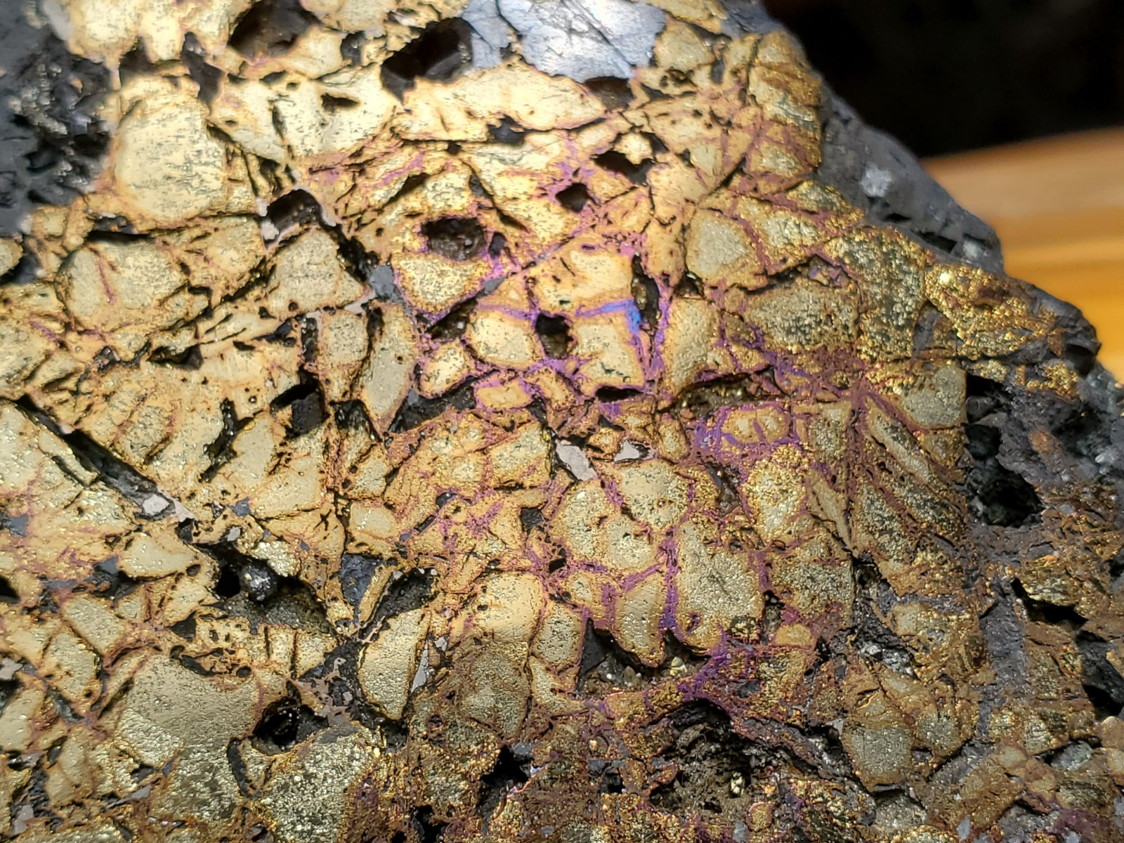 1469G Top Raw Sphalarite ,Chalcopyrite Peacock Partly Polished Specimen
