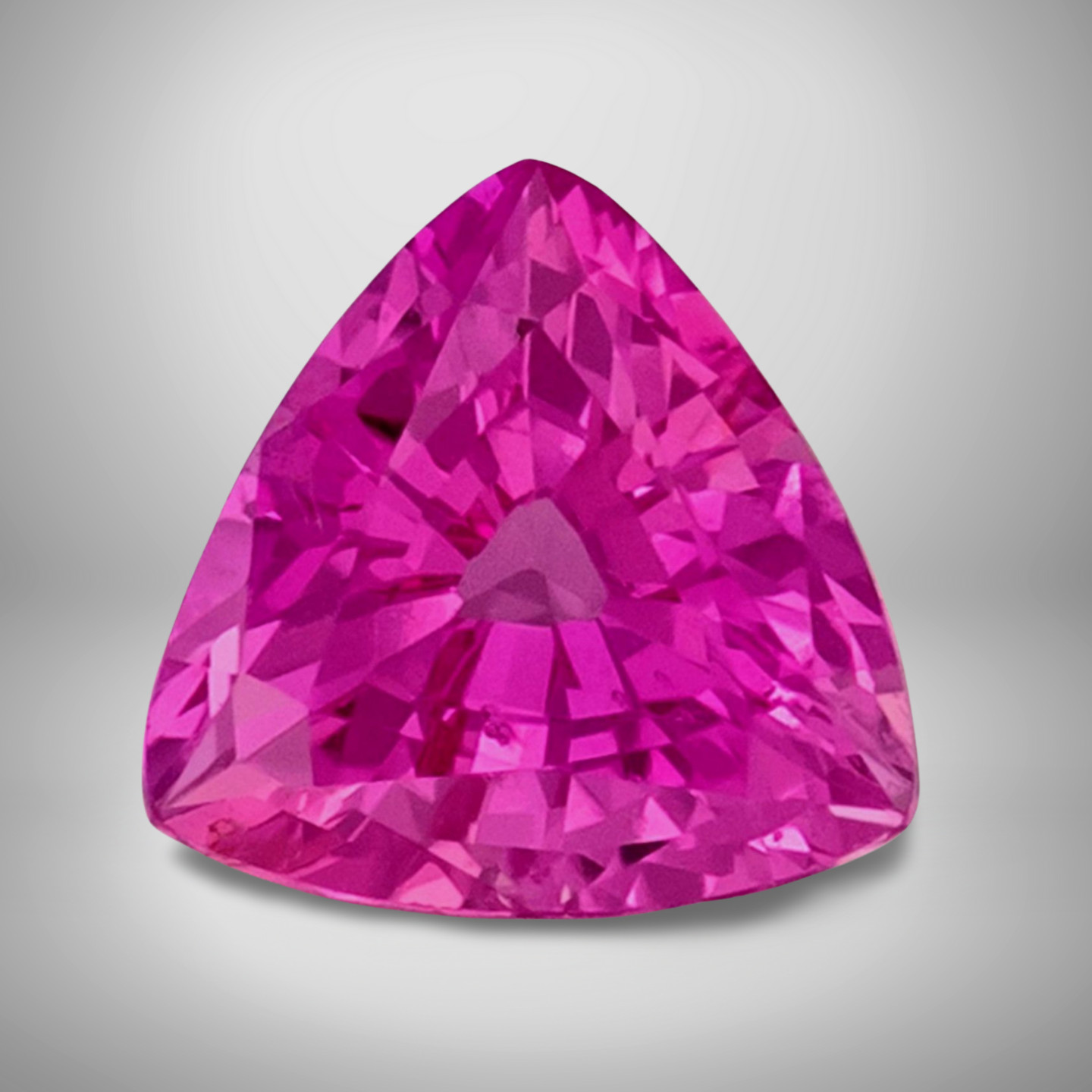 Pink Sapphire Trillion Cut Gemstone 6.5 Cts – 14 mm VVS Loose Gem