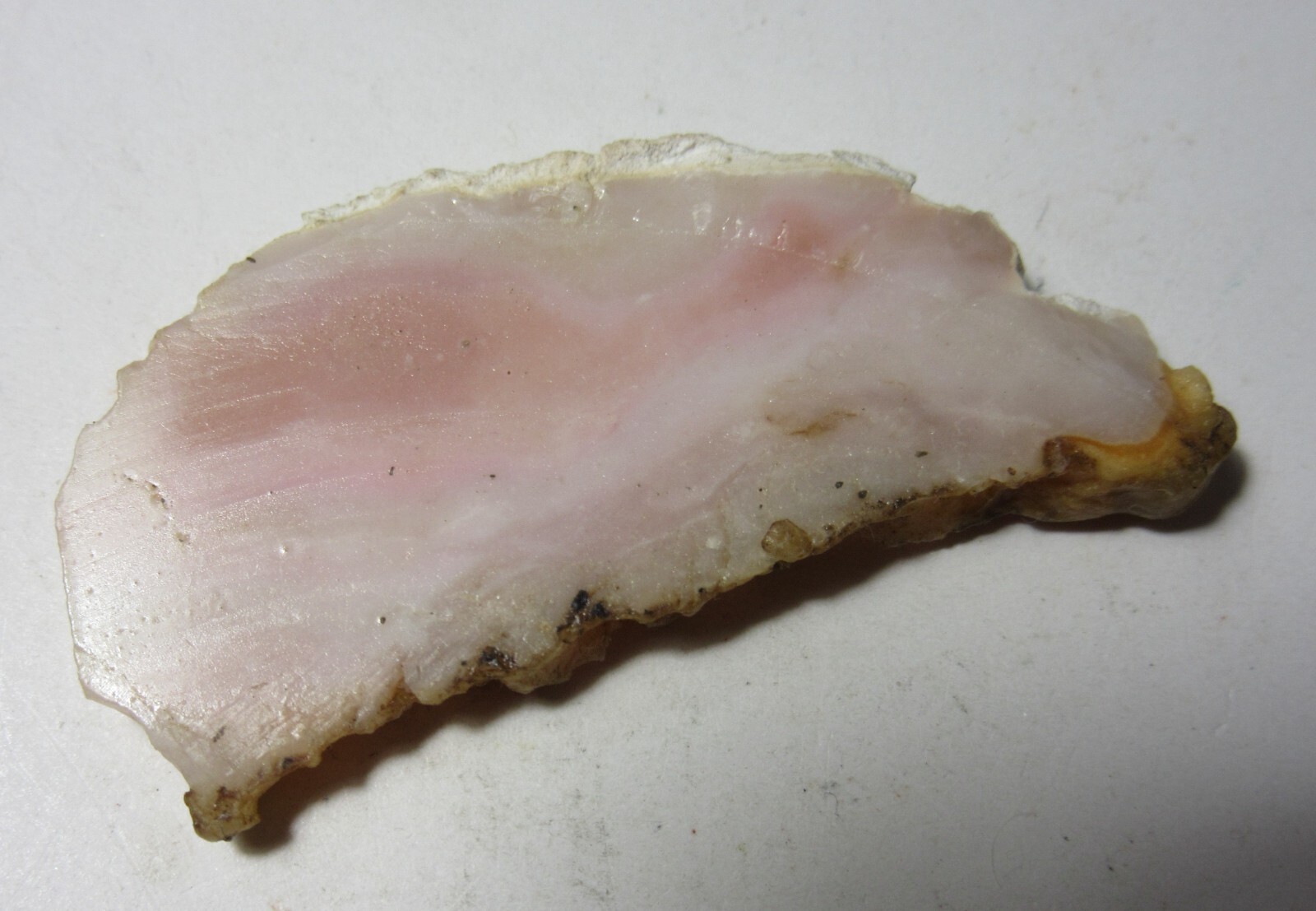Pink Opal Mineral 2 1/8″ Slice Spencer Idaho Collectible POMSTC-3s