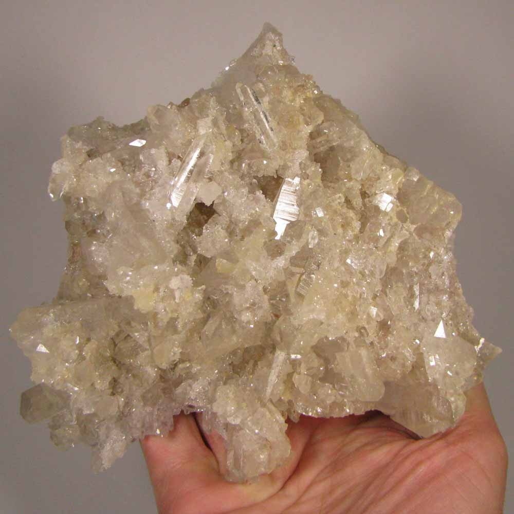 5.7″ Clear QUARTZ Crystals Cluster – Mt. Ida, Arkansas – 1.4 lbs.