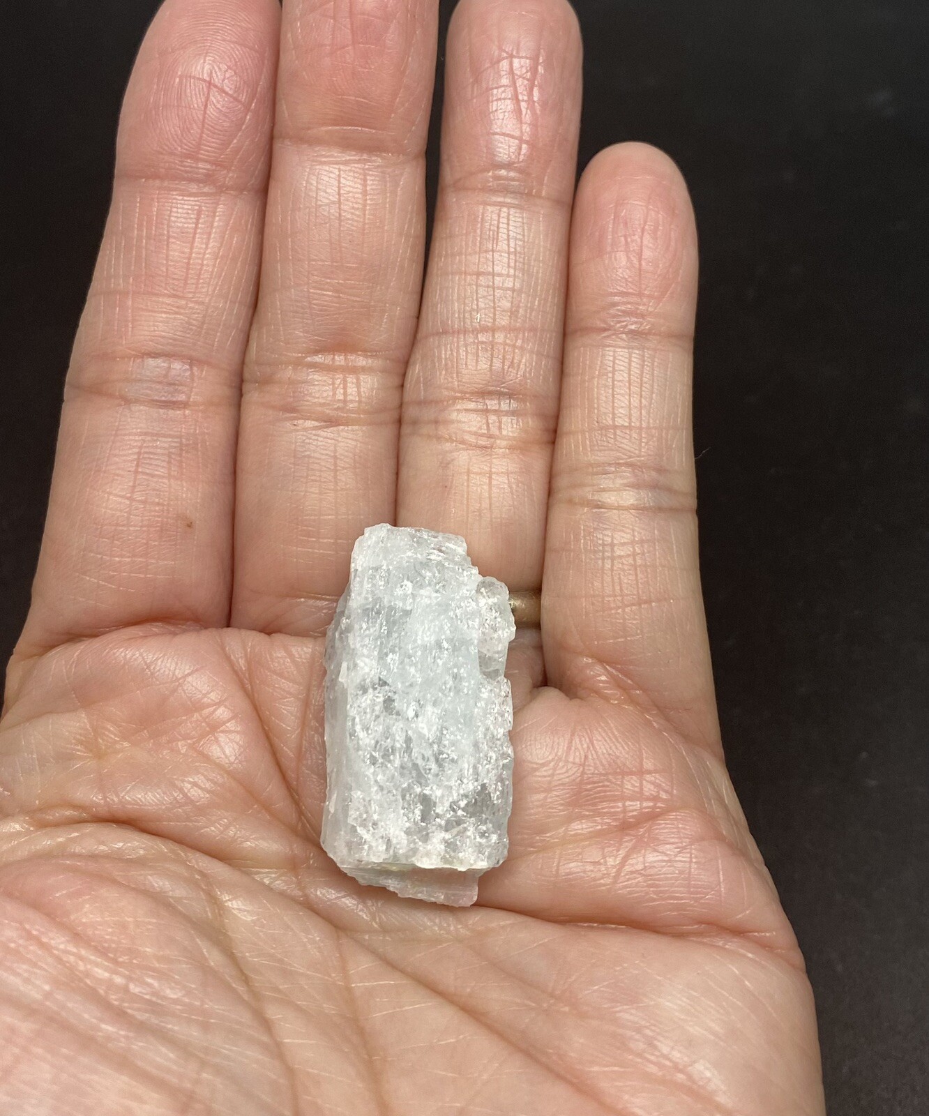 Aquamarine Genuine Rough Crystal (1 1/2in) Earrings, & Selenite Stick Set