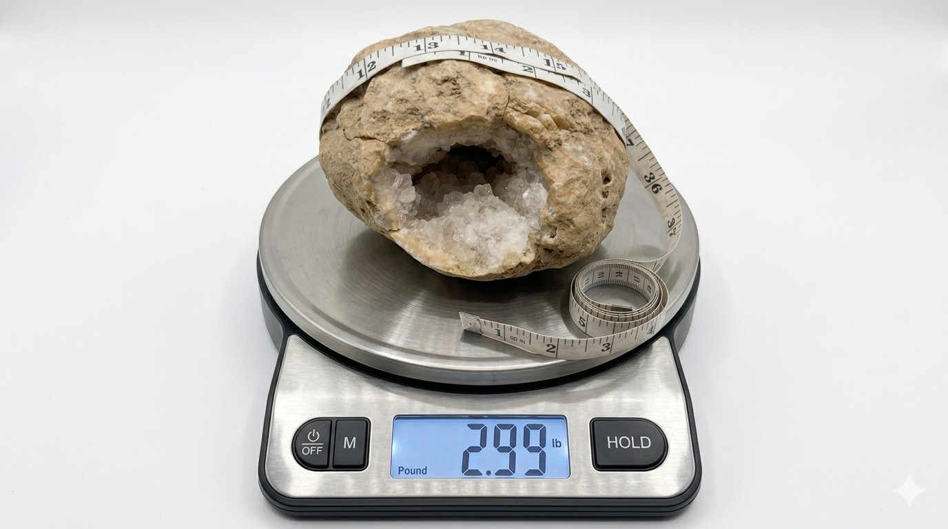 Kentucky Open Geode Quartz Crystal Exact Specimen Natural 2.99 lb