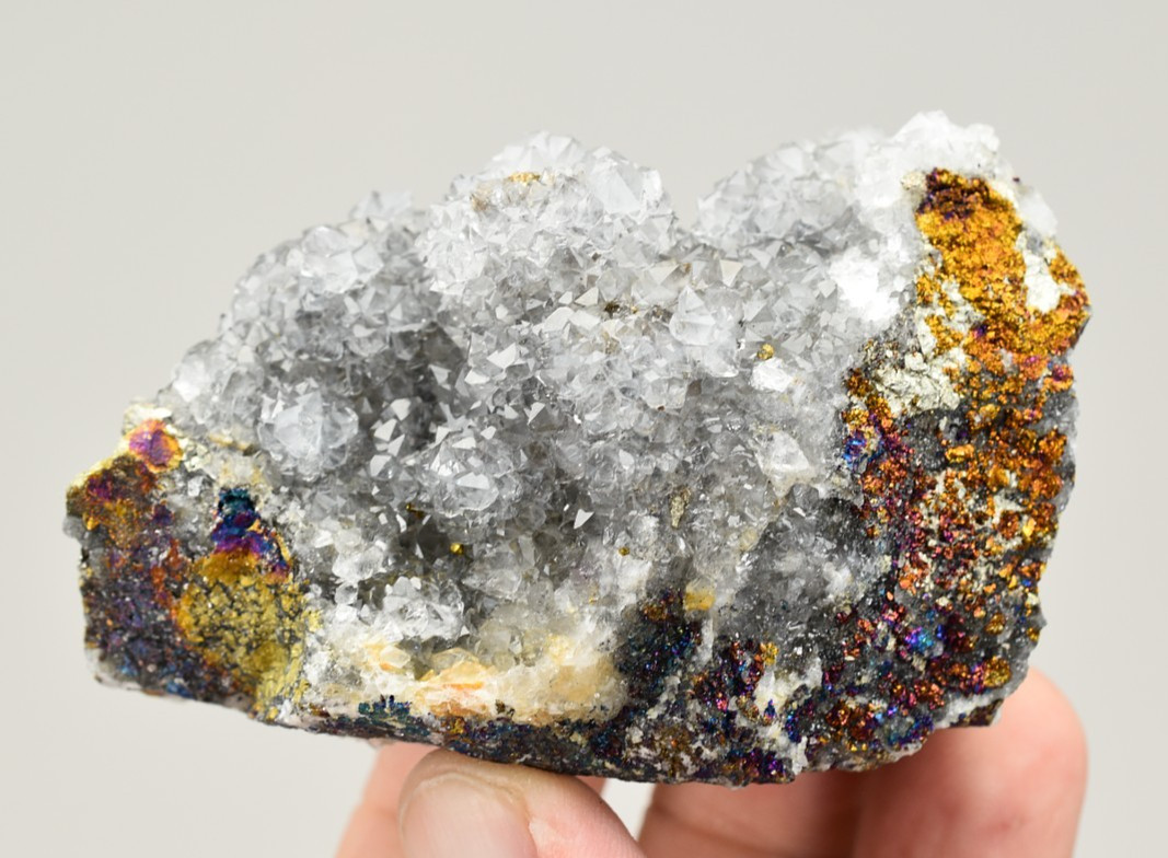 Quartz with Chalcopyrite – Casteel Mine, Iron Co., Missouri
