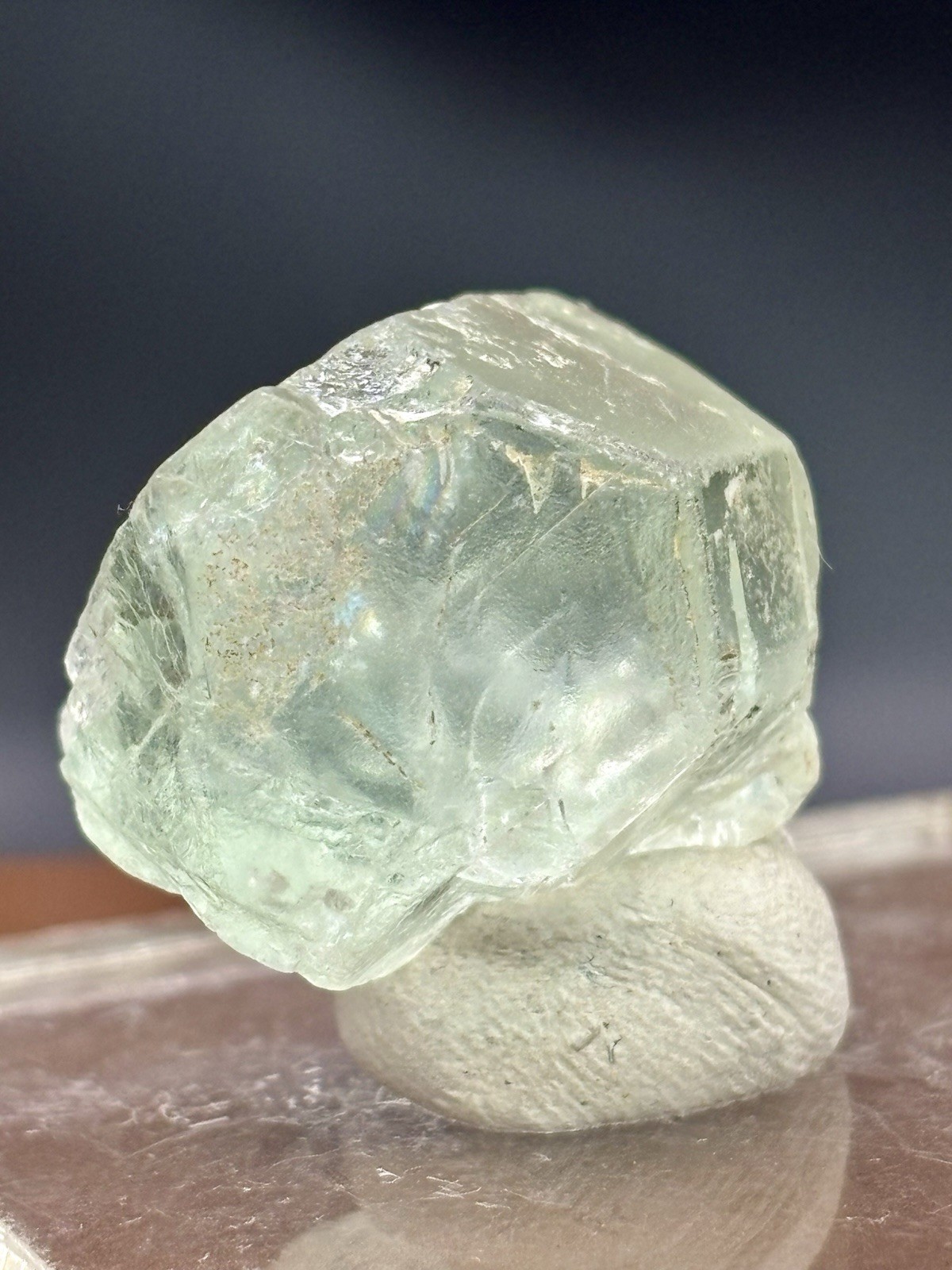 Green Fluorite Shigar Rough Crystal Mineral Specimen Display Piece 20g