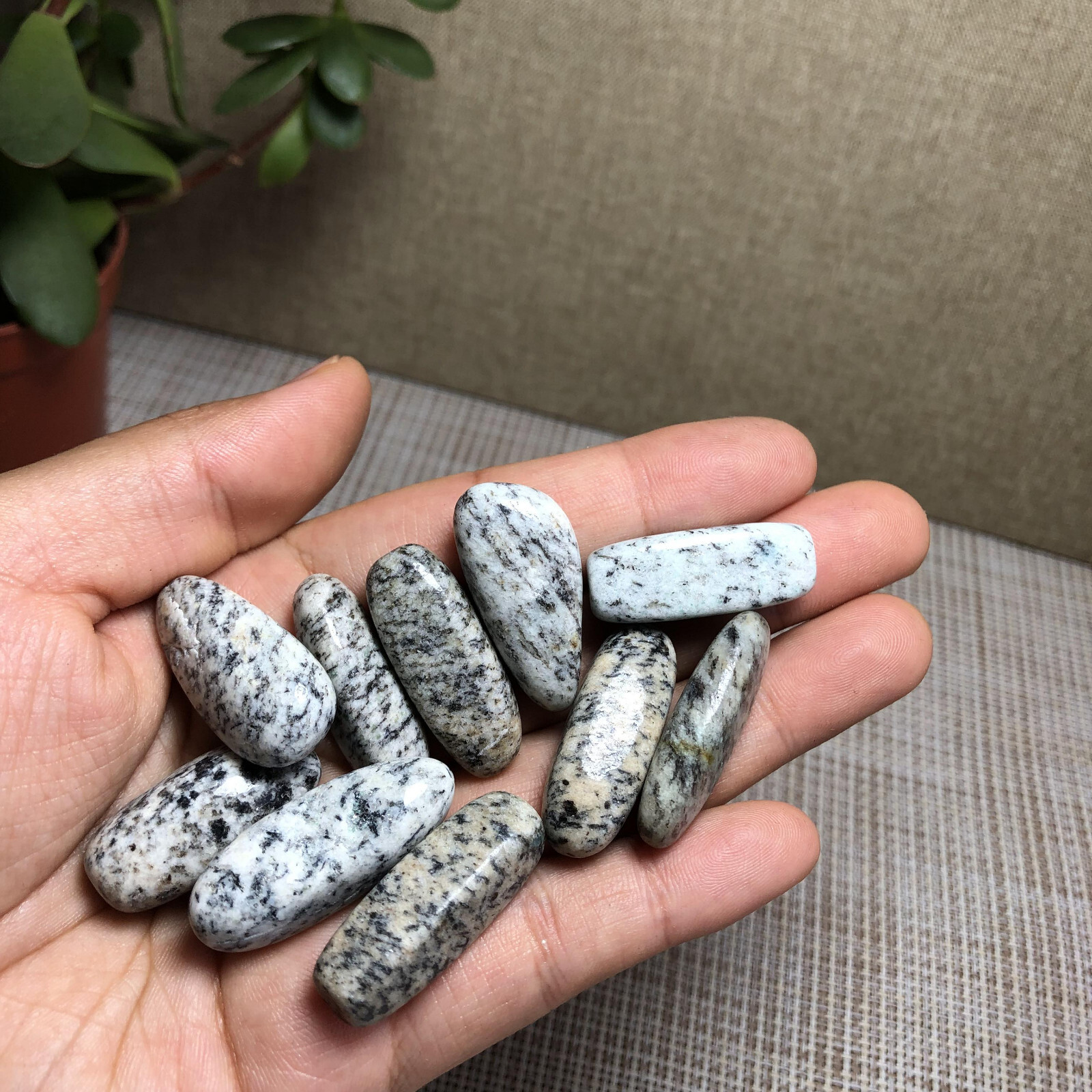 10Pcs NATURAL k2 gemstone crystal Polish specimens Tumbled 66g A3022
