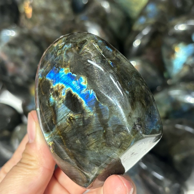 22LB Natural Labradorite Free shape Quartz Crystal Mineral Specimen Wholesale