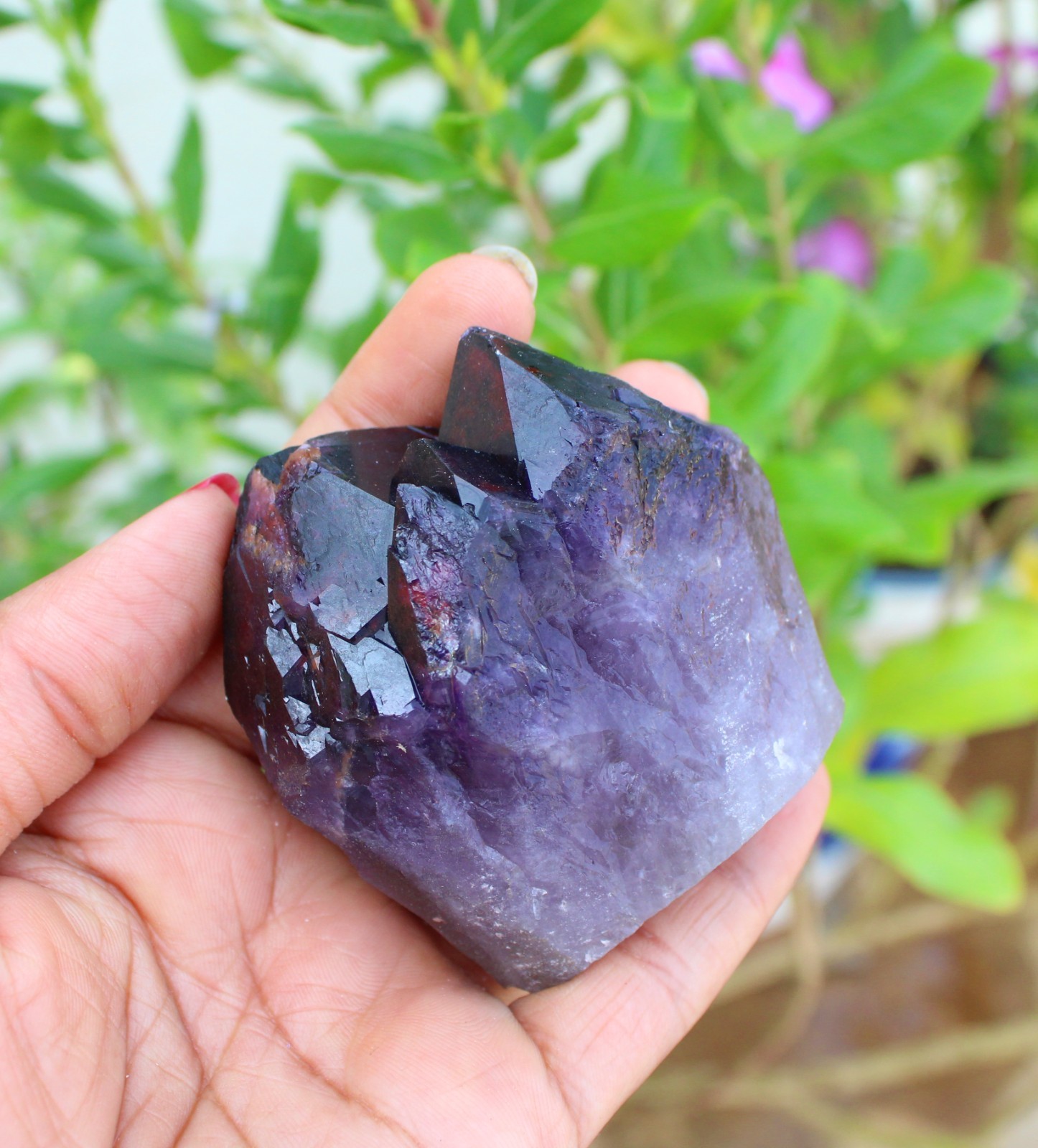 GLASSY AMYTHST NATURAL MINERALS SPECIMEN INDIA
