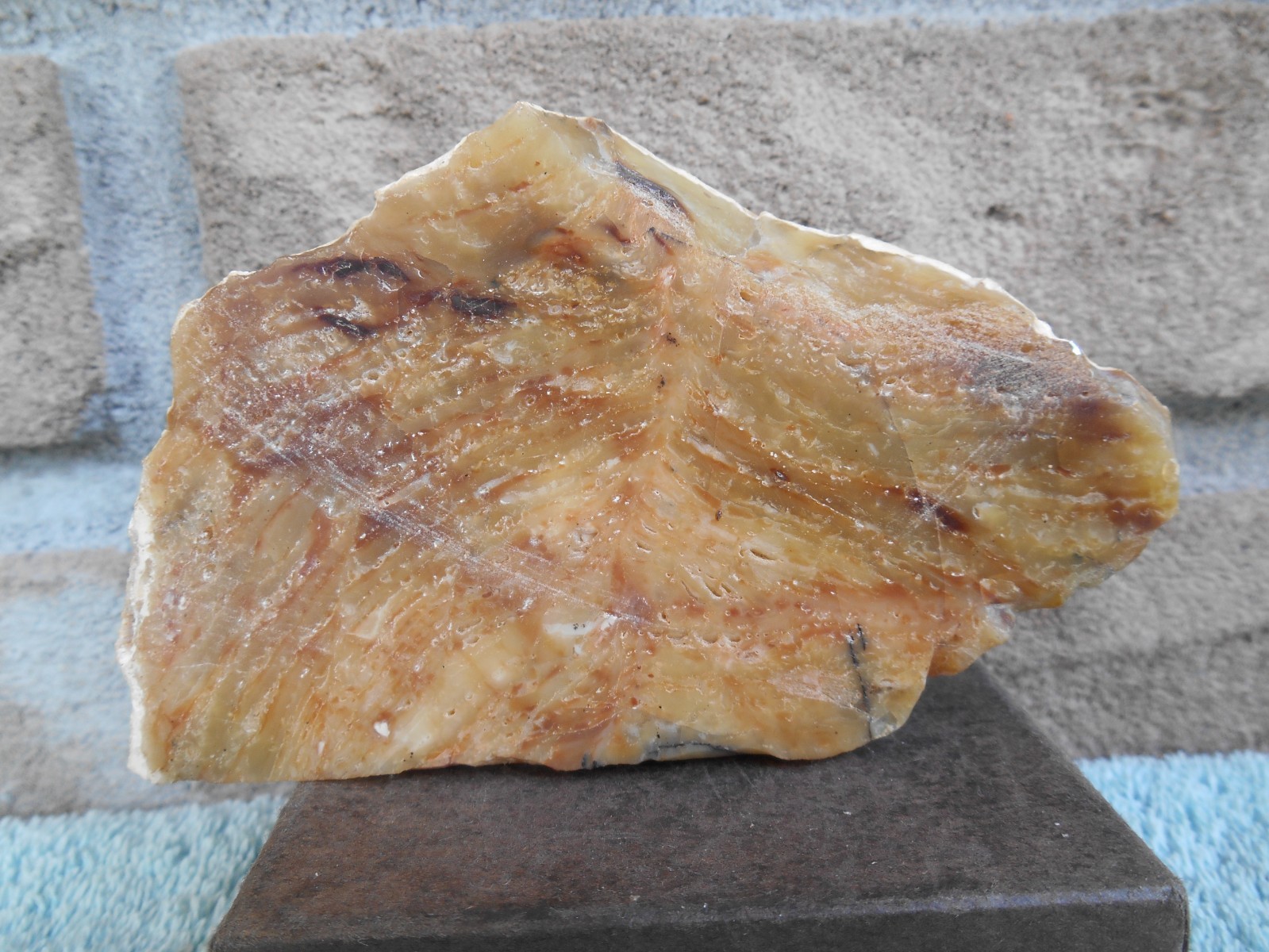 4-1/2 OZ. NATURAL RAW OPAL SLAB ?? STONE 2-9/16″ TALL X 4-5/16″ WIDE X 5/8″