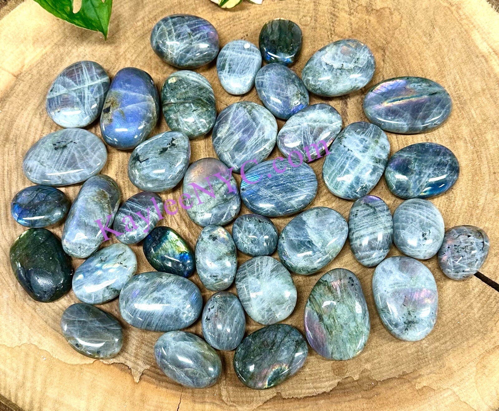 Wholesale 2 Lbs Lot Natural Sunset Labradorite Mini Palm Stones Crystal Energy