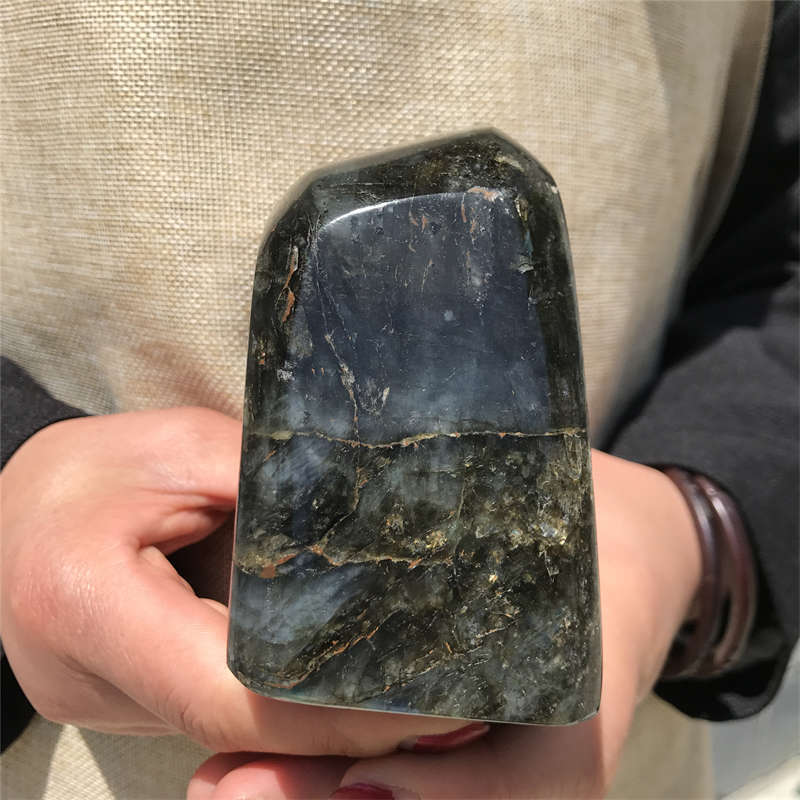 1.27kg Natural Labradorite Quartz Crystal Spectrolite Mineral Reiki healing