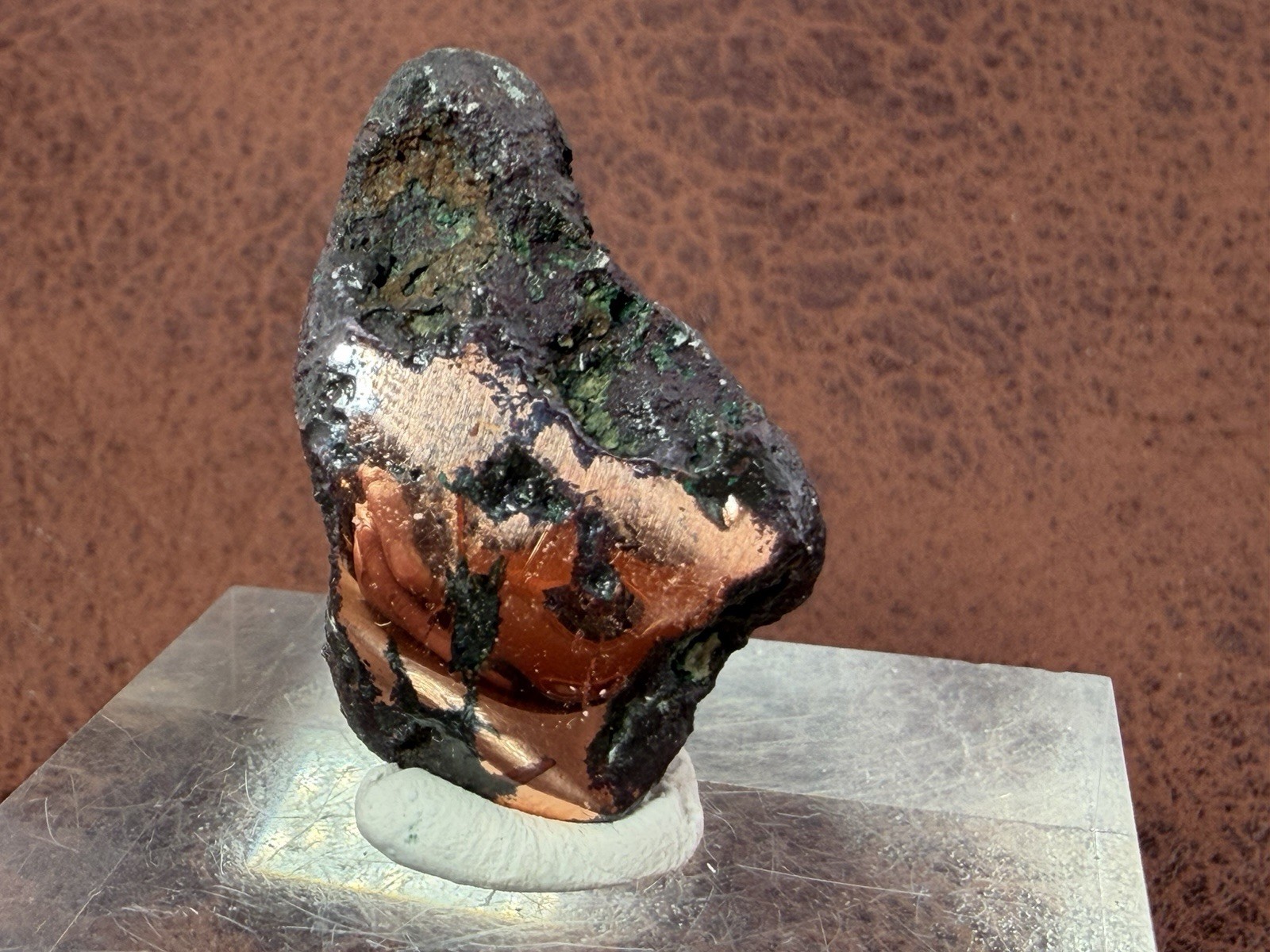 Natural Oxidized Green Glacial Float Copper with Buffed Finish, Michigan 28.3 g