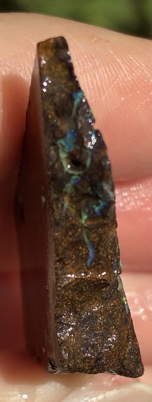 Pretty 47ct Australian Boulder Opal Rough Loose Multicolor Specimen PP
