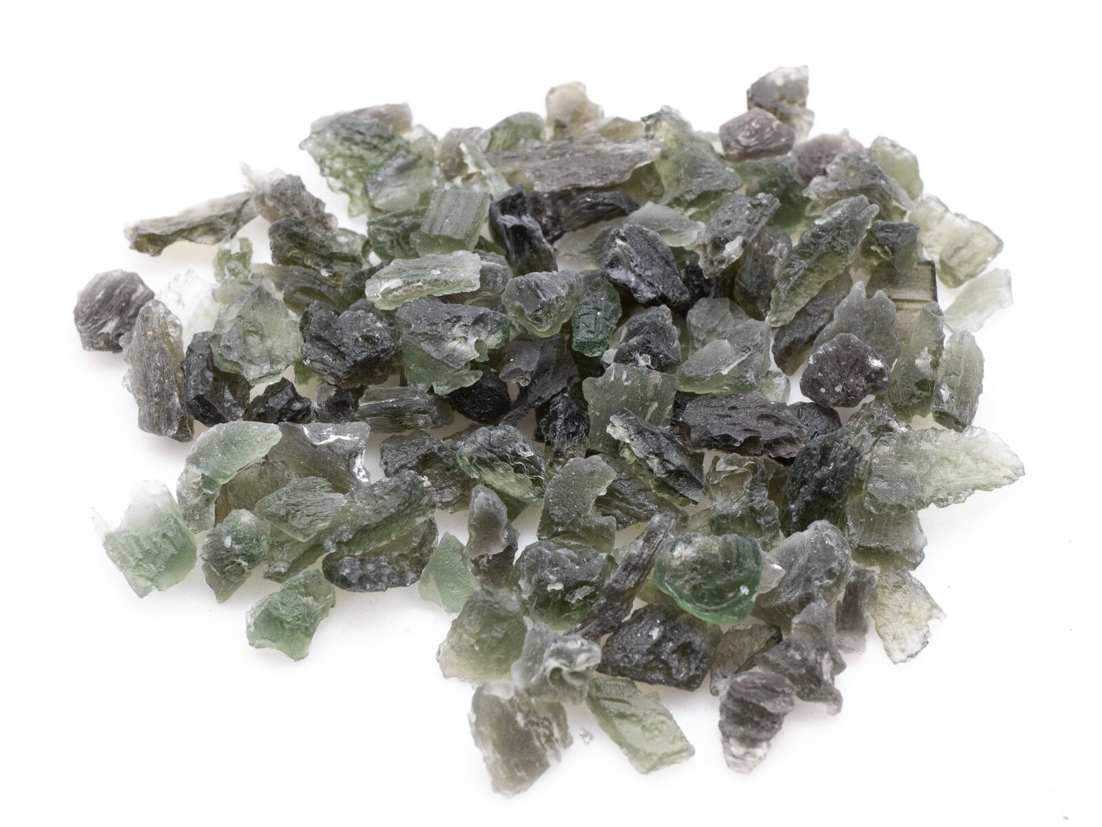 Authentic Moldavite Impact Glass From The Czech Republic in Locket