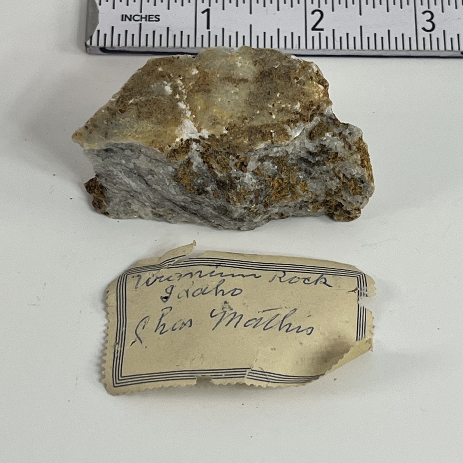 Vermiculated Rock Idaho Chas Mathews Geological Specimen Mineral Display