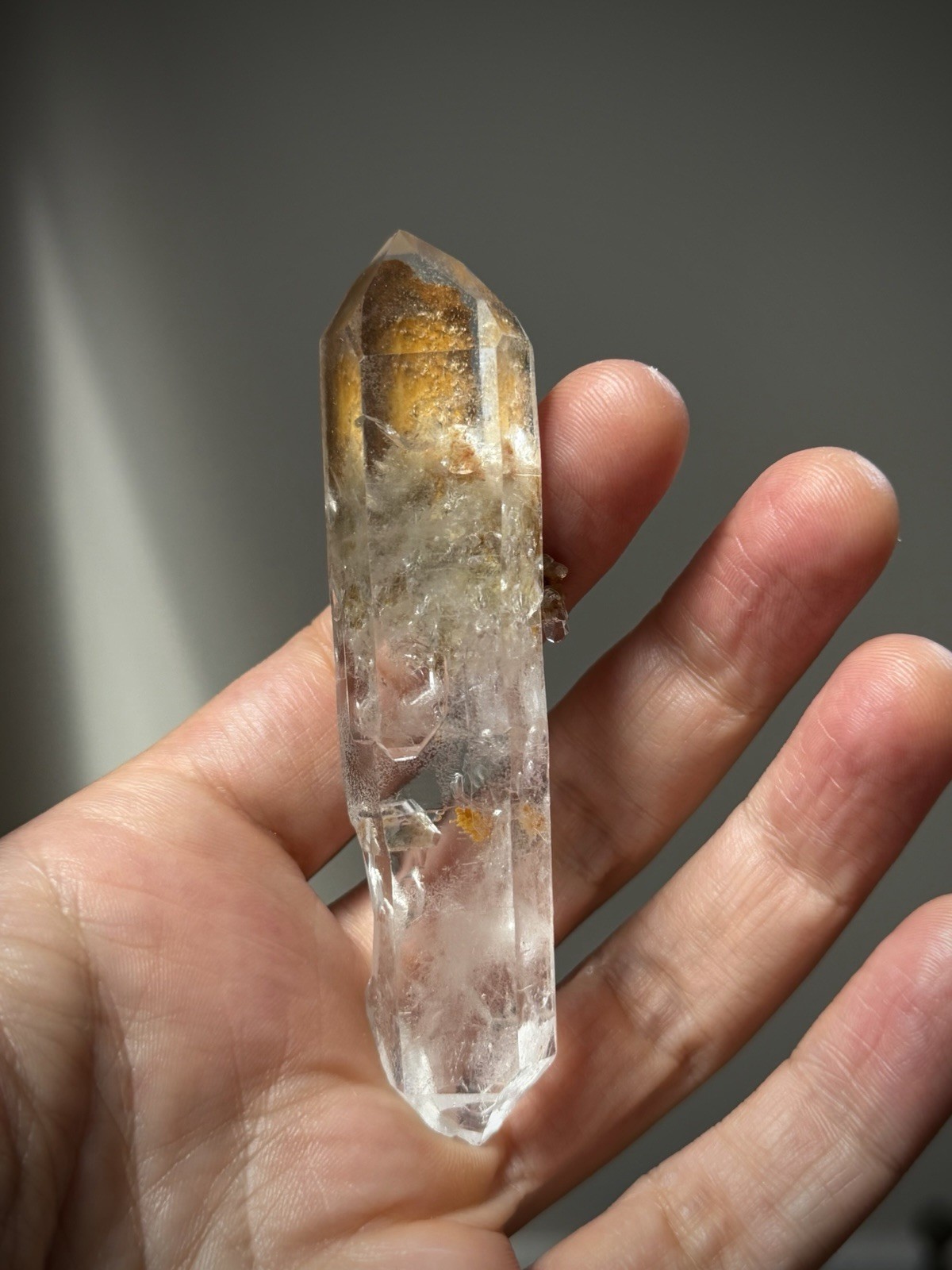 Double Terminated Quartz Inclusion Quartz Window Quartz Iron Quartz Brazil