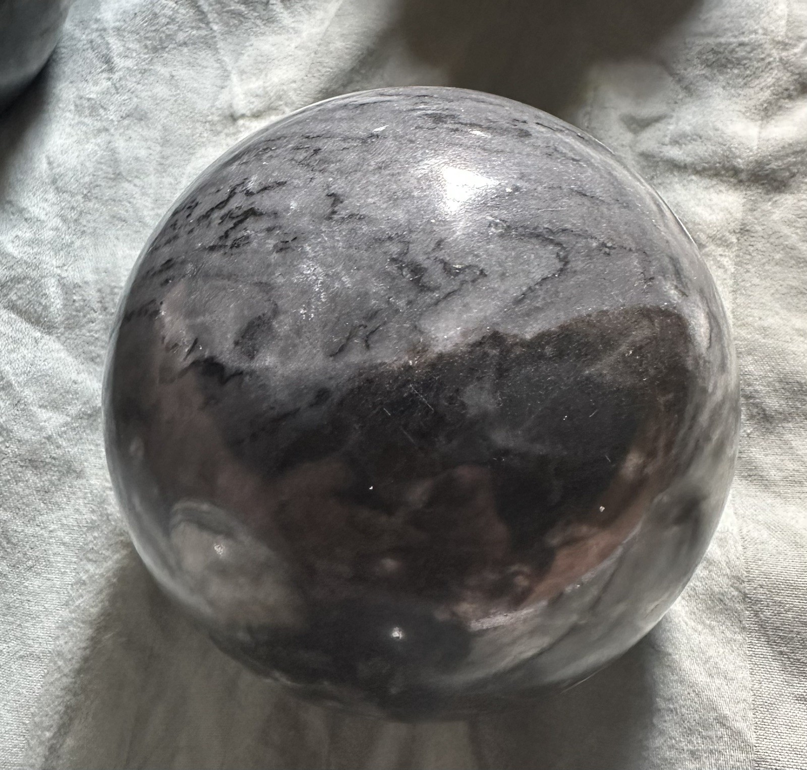 6 Solid Marble Polished Balls Decorative Sphere/ Orb Heavy Stone 3.75-4”