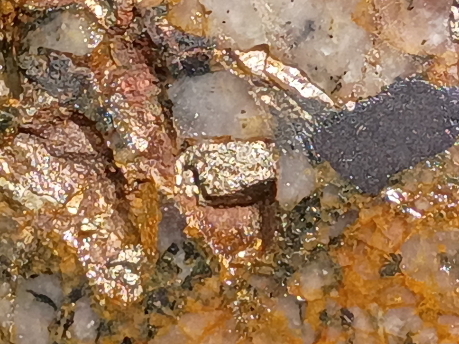 Rare Old Stock Pilot Knob Specimen Magnetic Magnetite Pyrite Feldspar Quartz