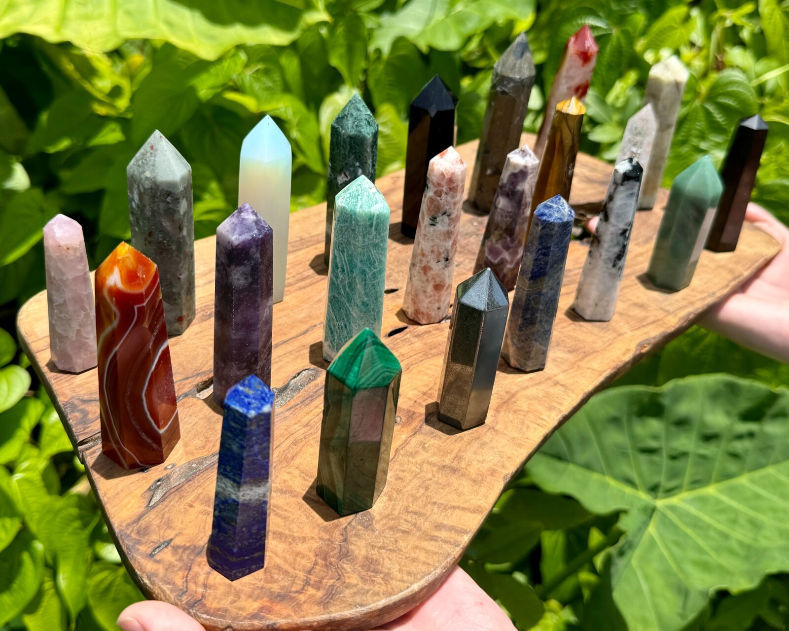 Natural Polished Crystal Obelisks / Towers – Choose Gemstone (Healing Crystals)