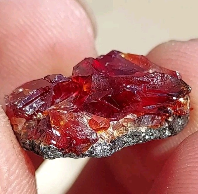 ULTRA RARE GEM RHODOCHROSITE On Matrix N’Chwaning I Mine, KMF, South Africa