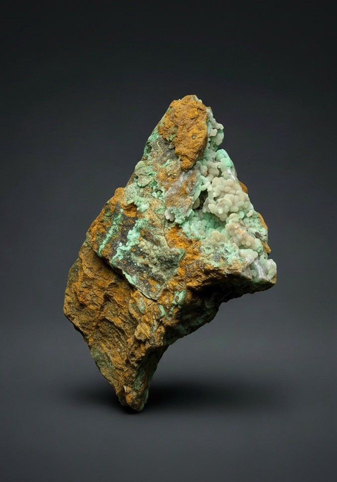 8” Druzy Mint Green Smithsonite Cluster — Indonesia