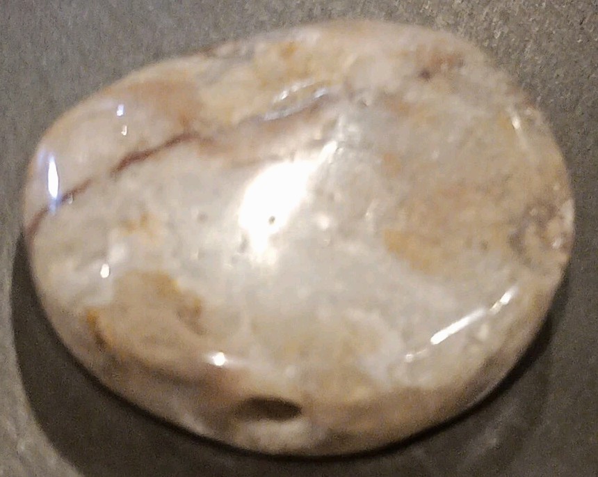 Crazy Lace Agate Natural Cabochon Semiprecious Gemstone 1-5/16″ Wide 1/4″ Thick
