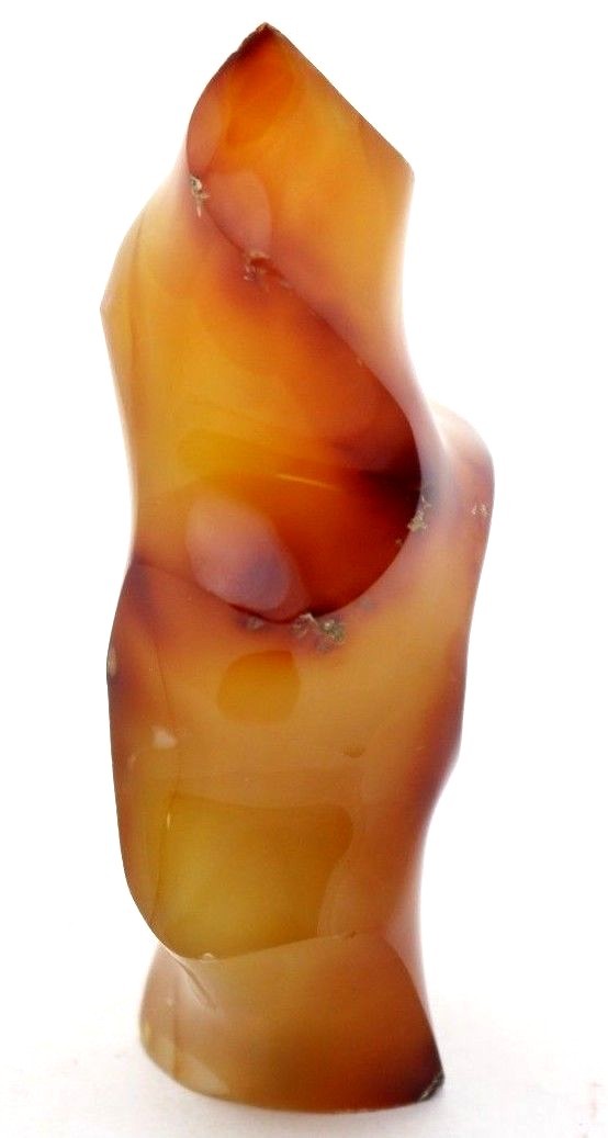 Large PHENOMENAL Polished and Carved RED Flame CARNELIAN Mineral Specimen