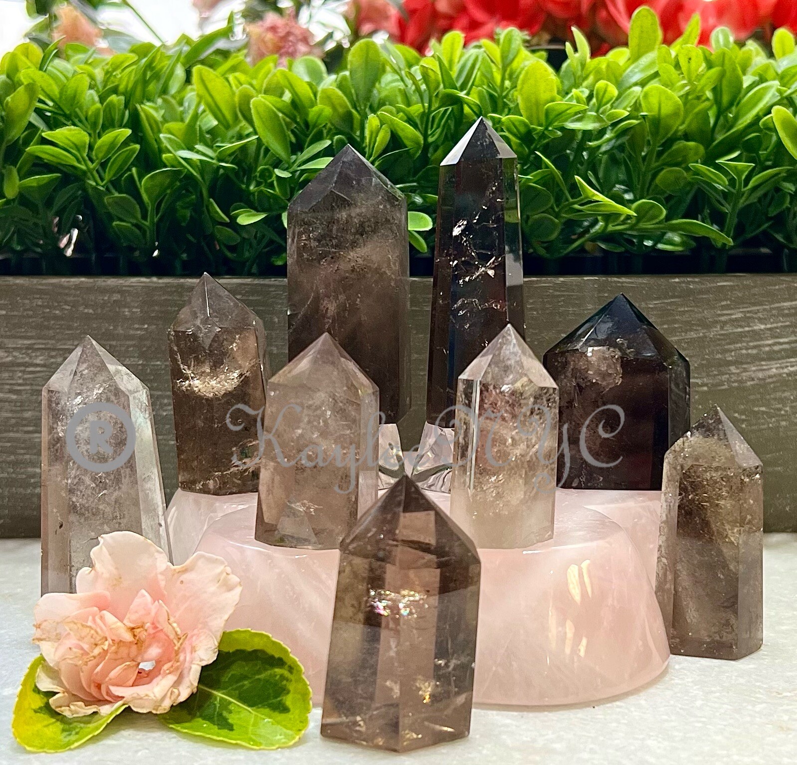 Wholesale Lot 1 Lb Natural Smoky Quartz Obelisk Tower Point Crystal Energy