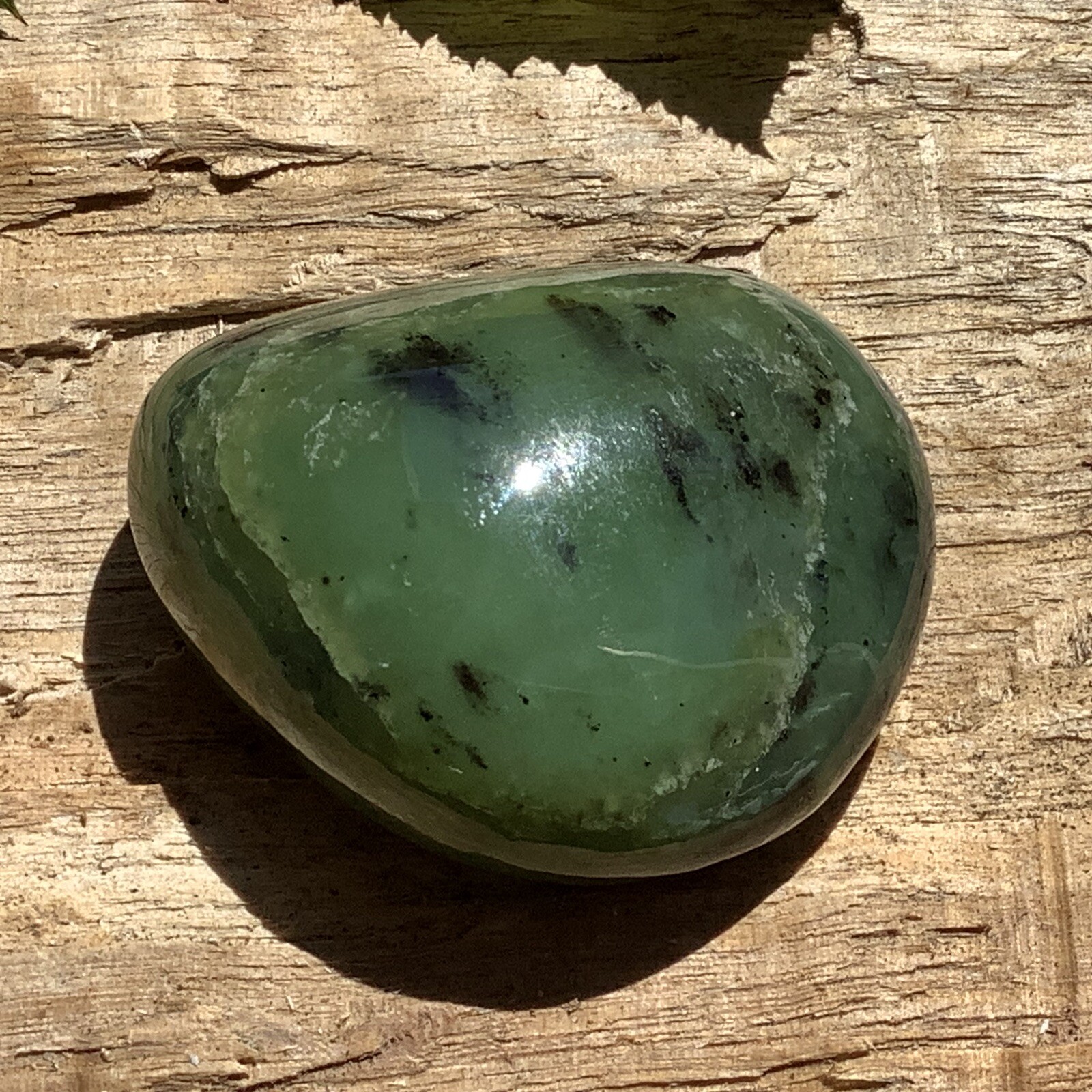 Siberian Jade Pebble Green Nephrite Jade Stone Polish Sayan Mountain Siberia #8