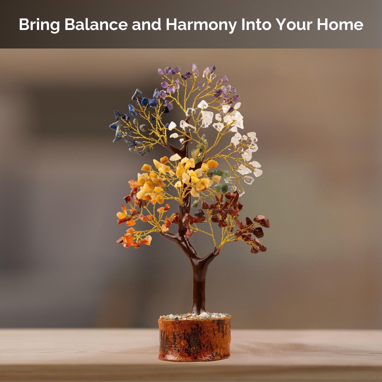 7 Chakra Crystal Tree of Life, Decorative Crystal Tree, Natural Healing Crystal