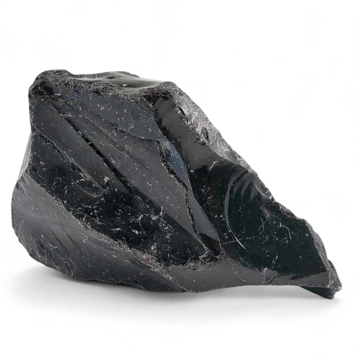 Black Art Glass Cullet Opaque Slag Glass #4XL33