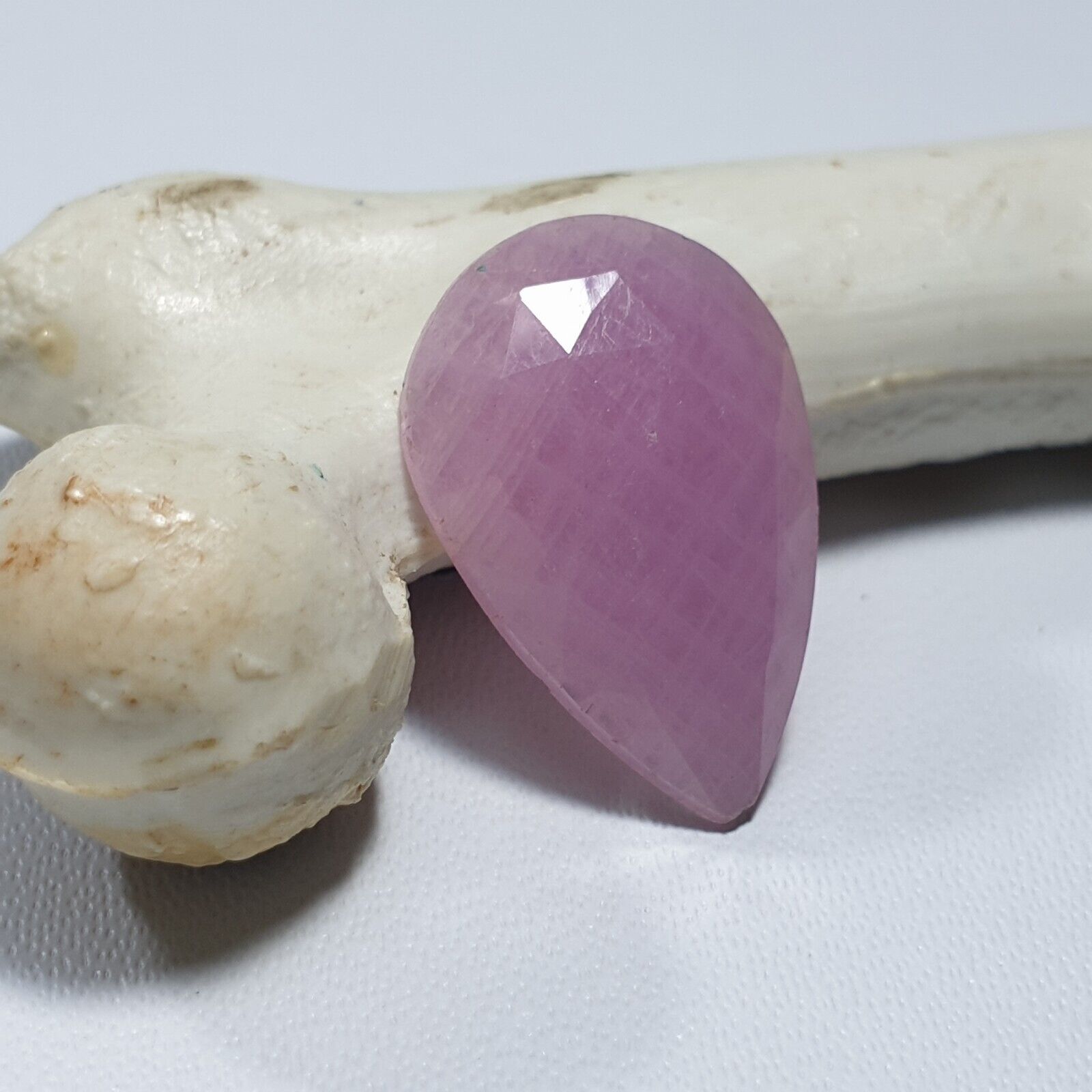 100% Natural Pink Sapphire 10.50×15.50 MM Pear Shape Slice Faceted Cut 4.50
