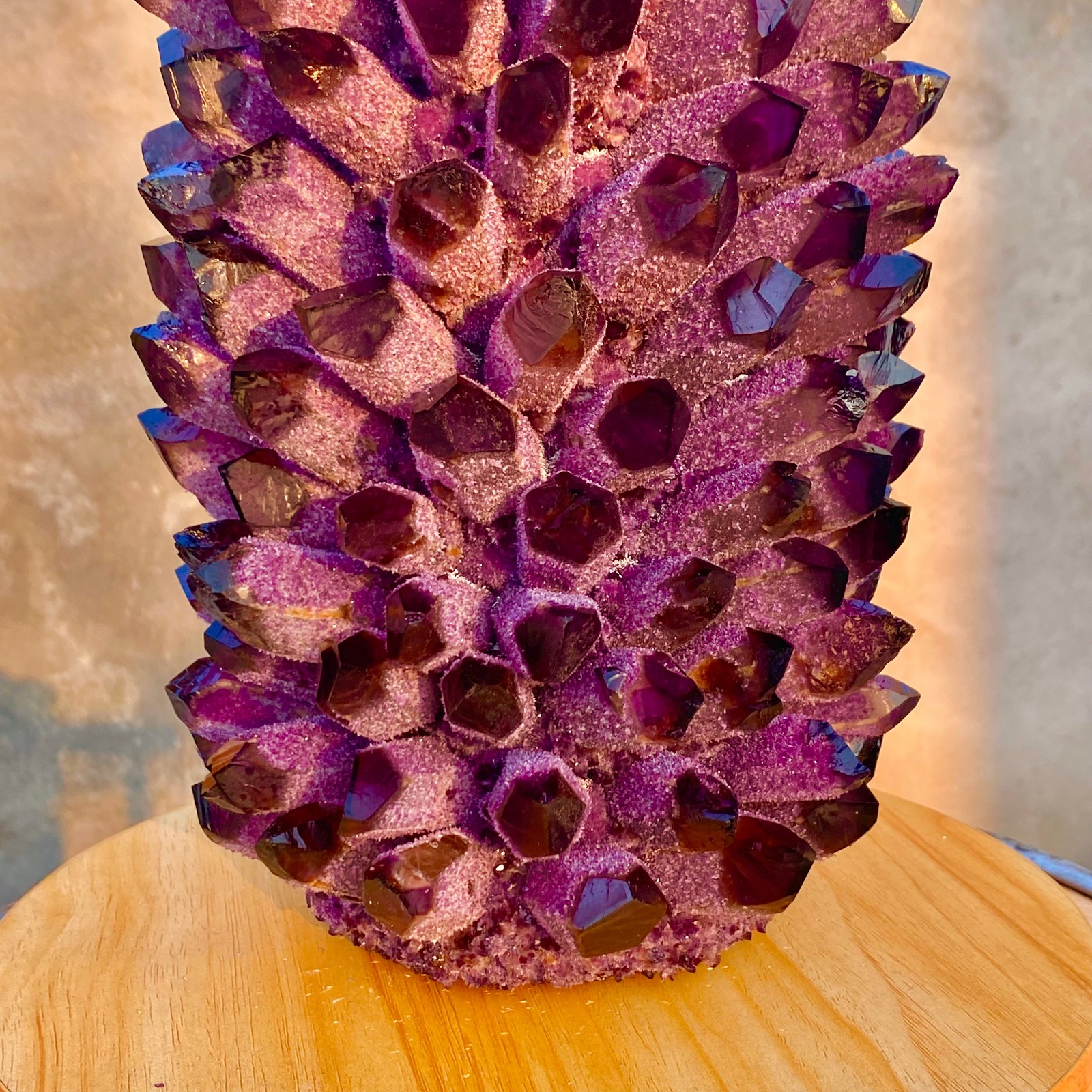 25.5LB New Find purple Phantom Quartz Crystal Cluster Mineral Specimen Healing