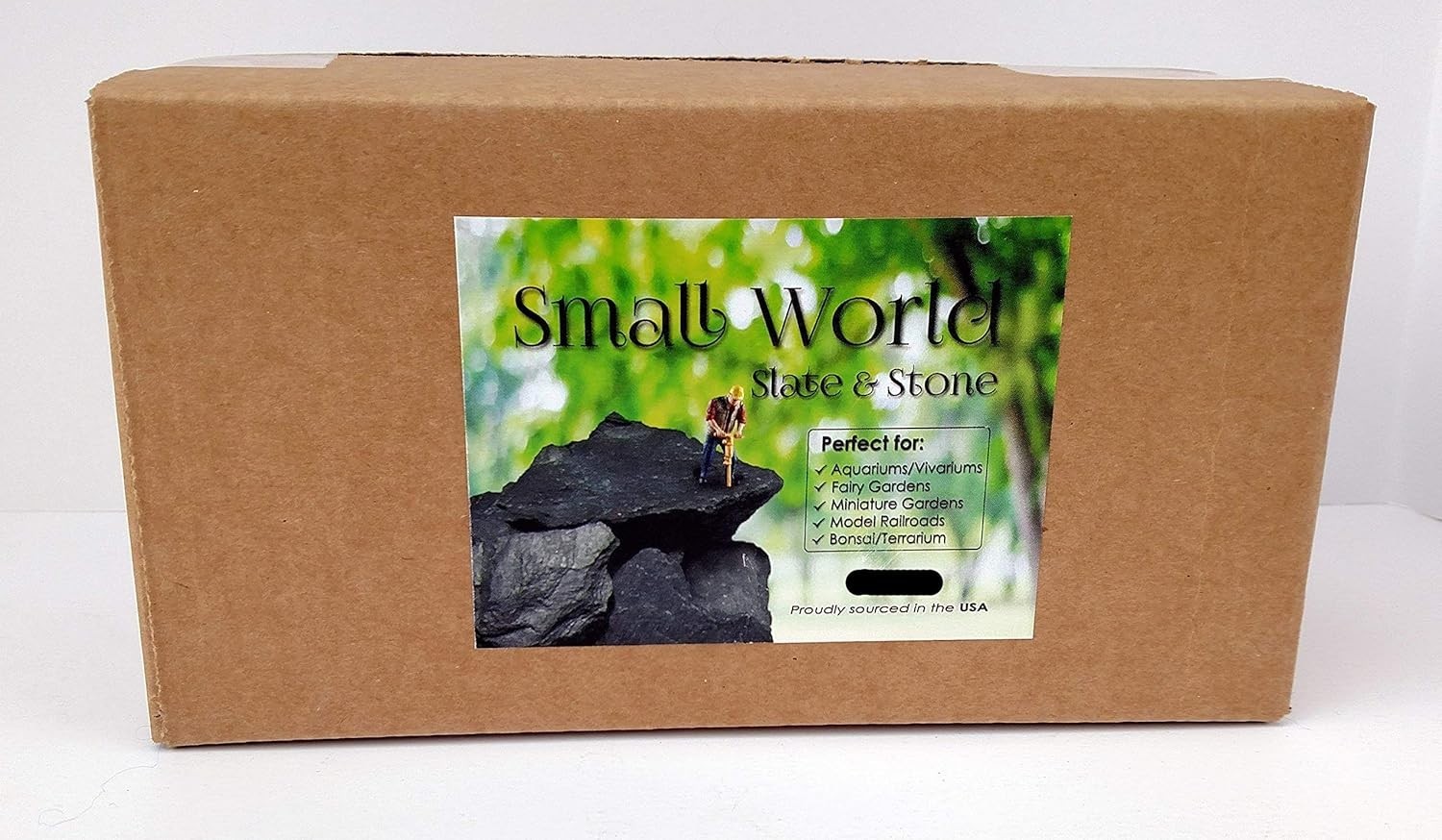 Aquascaping Slate Stones 5 to 7 Inches Grey Color for Aquariums and Terrariums