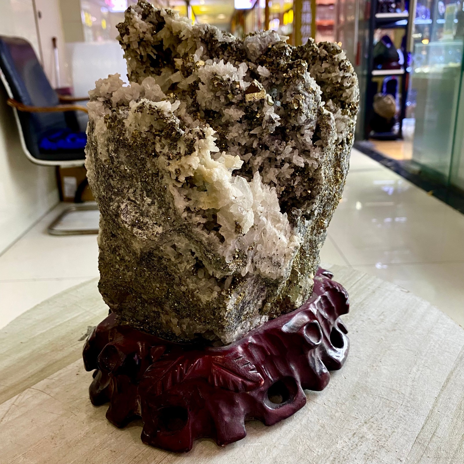 19.64LB Top natural chalcopyrite crystal mineral specimens